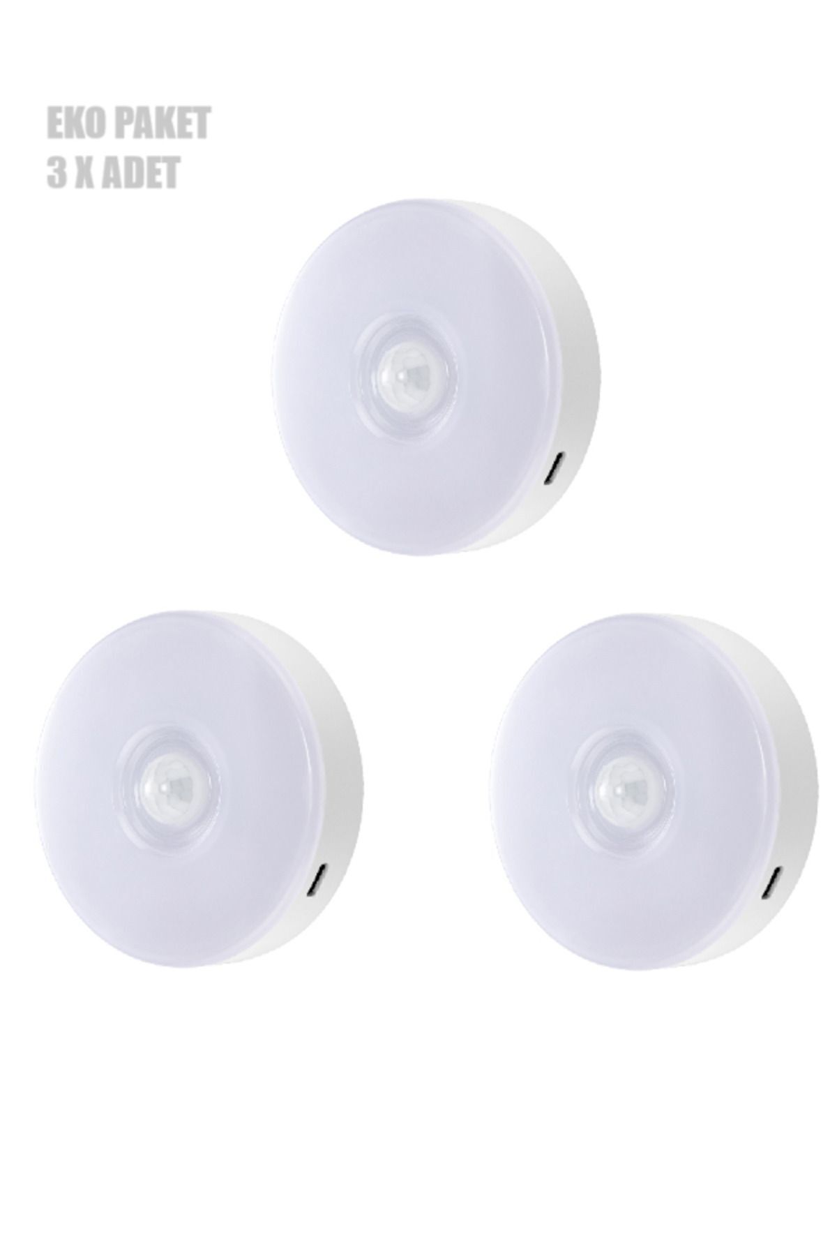 teknotrust 3'lü 3'lü Eko Paket Şarjlı Kabinet Sensörlü Mıknatıslı Ct-5180 CN Gün Işığı Yok G53 Led Ampul Ürün