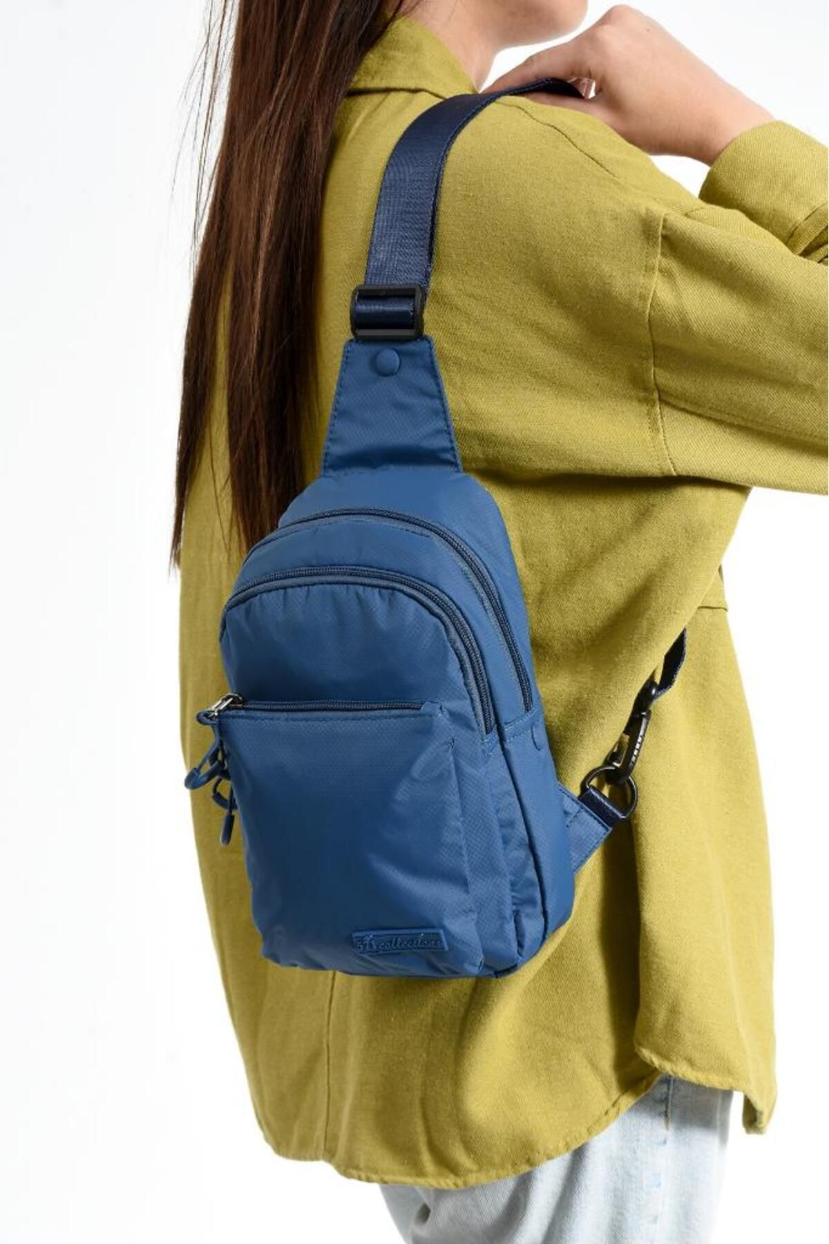 Baginn Body Bag Göğüs Çantası Paraşüt Kumaş Çok Cepli Bady Bag Sırt Çantası Hafif Yağmur Geçirmez Kumaş