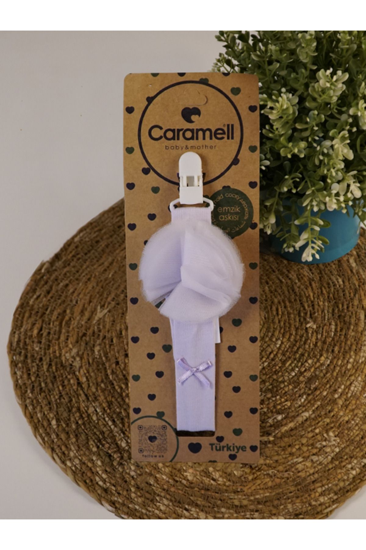 Caramell Allin’co – Caramell Emzik Askısı | Yeni Doğan için Hijyenik ve Şık Çözüm