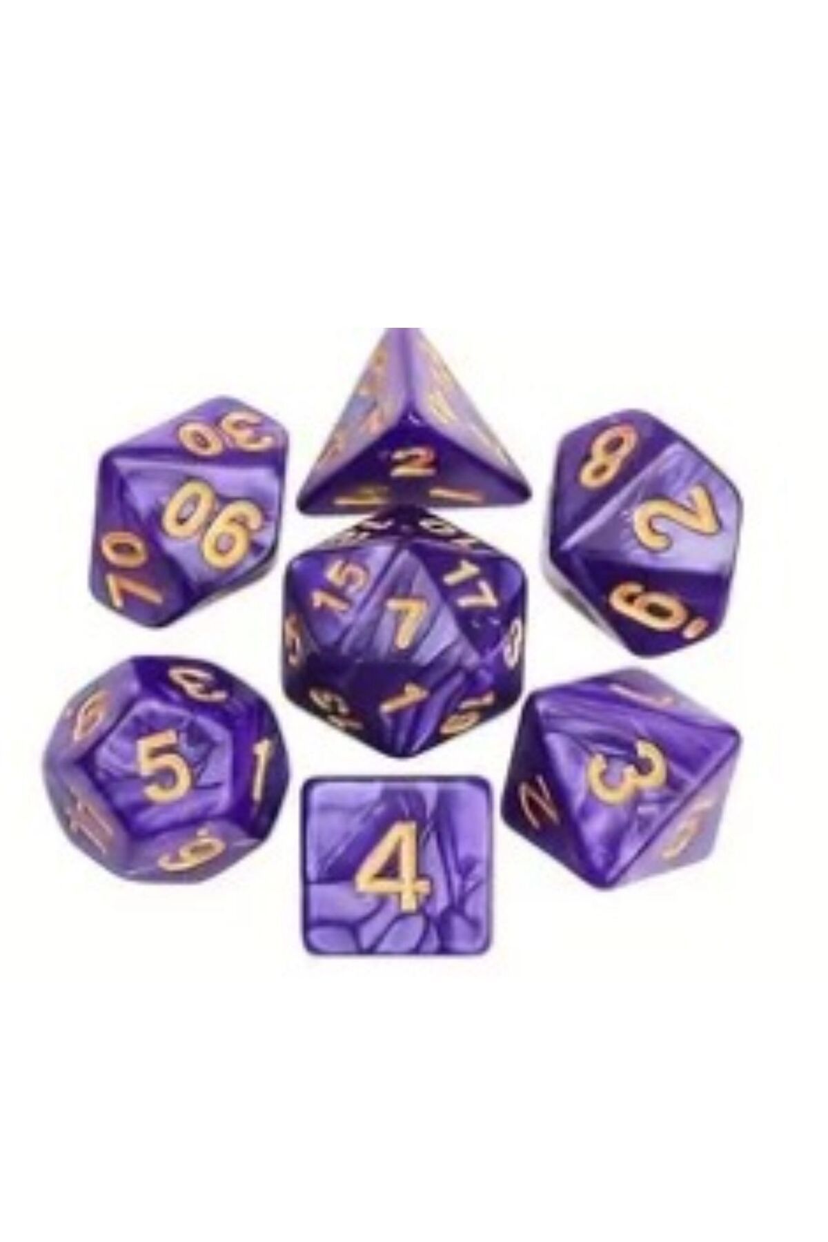zerzembe DND Frp Zar Seti 7li Set Dnd Zarı Dungeons And Dragons Masaüstü Oyun Zarı