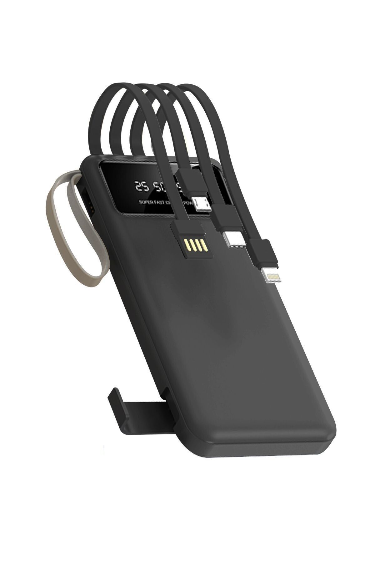 Başkenttekno 4 Çıkışlı Digital Göstergeli Fenerli 10.000 Mah Powerbank