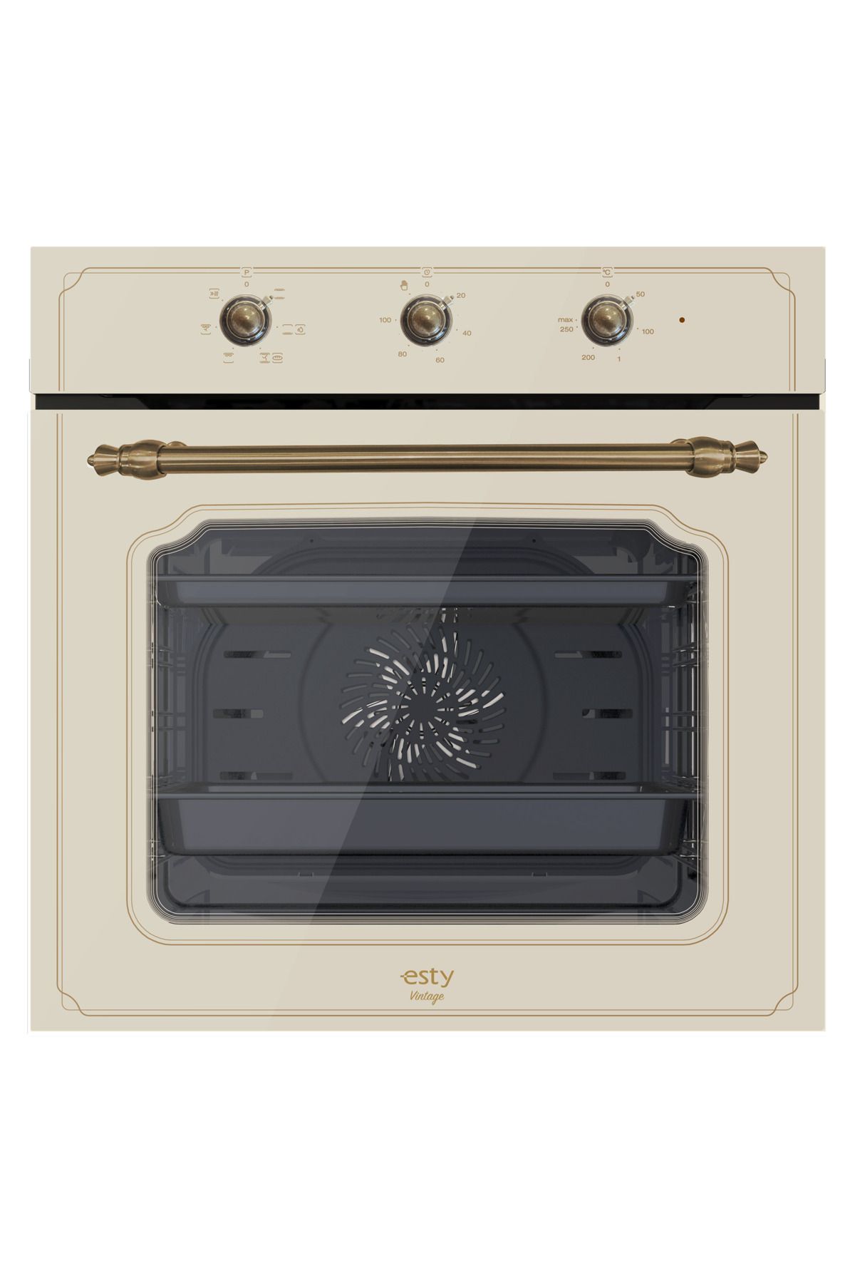 Esty ARF6607C01 ESTY 60 CM BEJ MULTİFONKSİYON ANKASTRE FIRIN