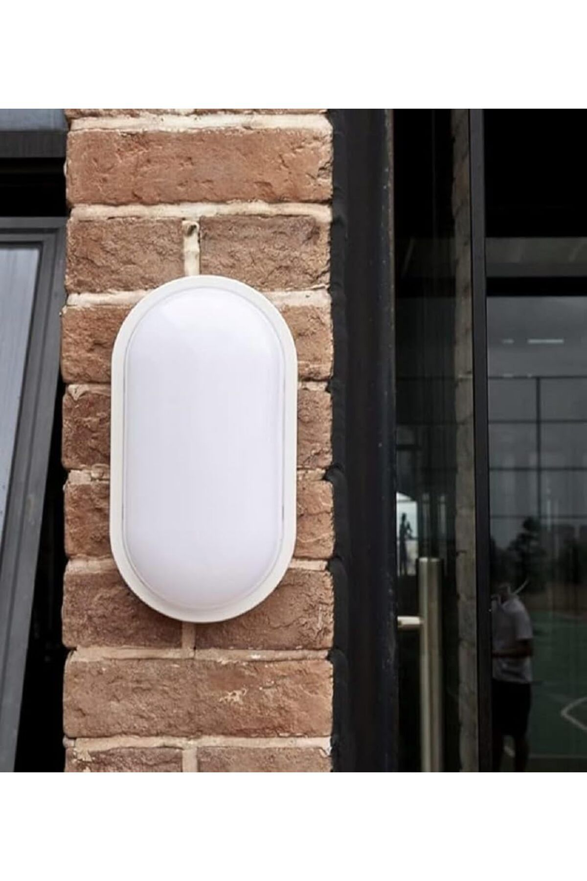 STOREMAX nffastore 15W (120W) Oval Beyaz LED Nem Su Geçirmez Banyo Bahçe Balkon Modern Tavan Duvar Lambası