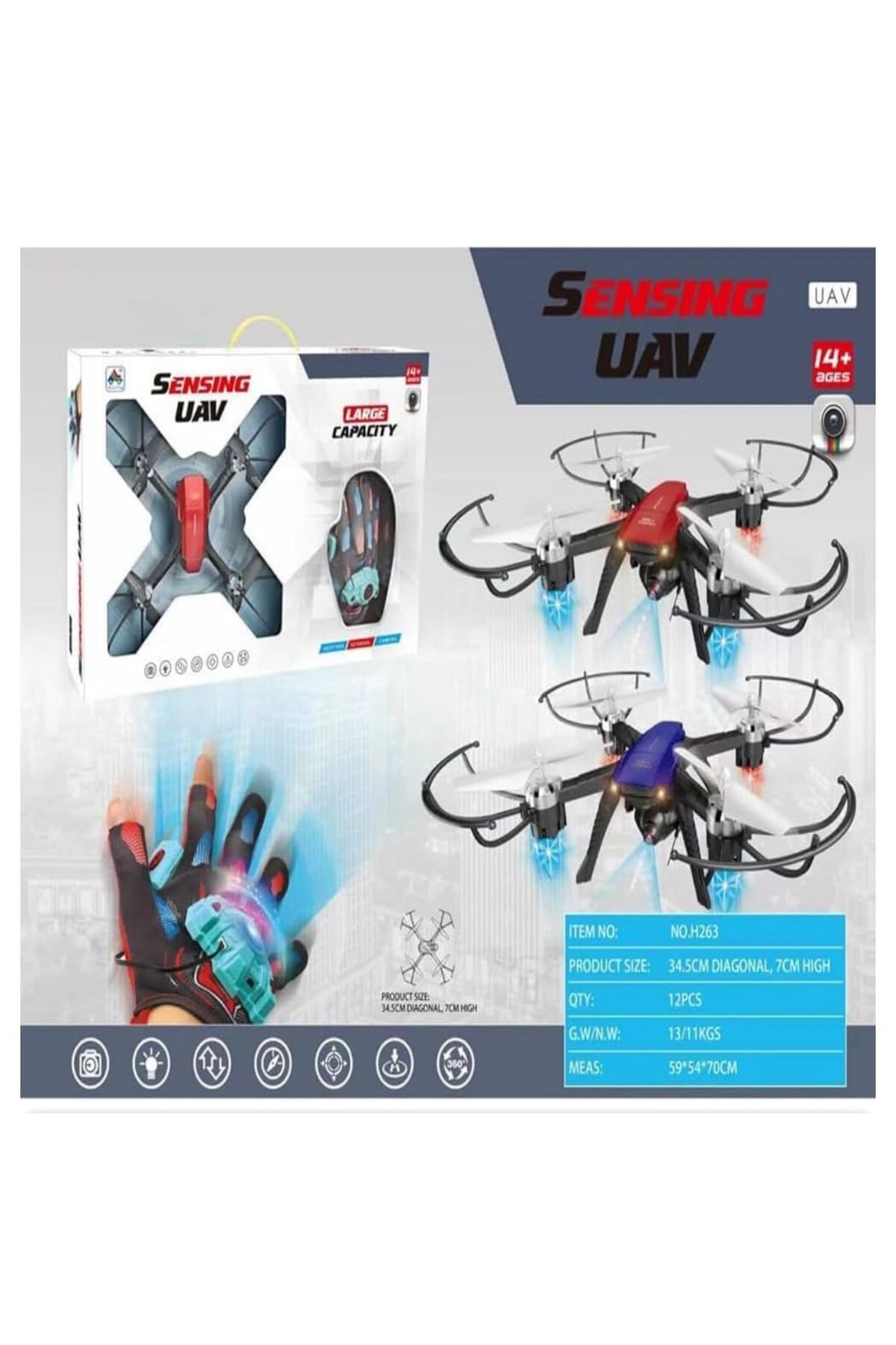 zerzembe ELDIVEN UZAKTAN KUMANDALI IHA DRONE UÇAK