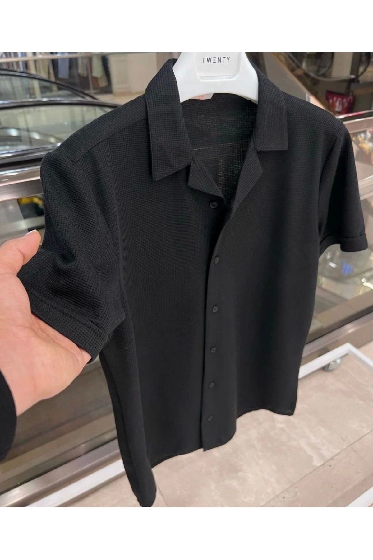 Store Yeni Model Şık Erkek Kısa Kol Yazlık Gömlek