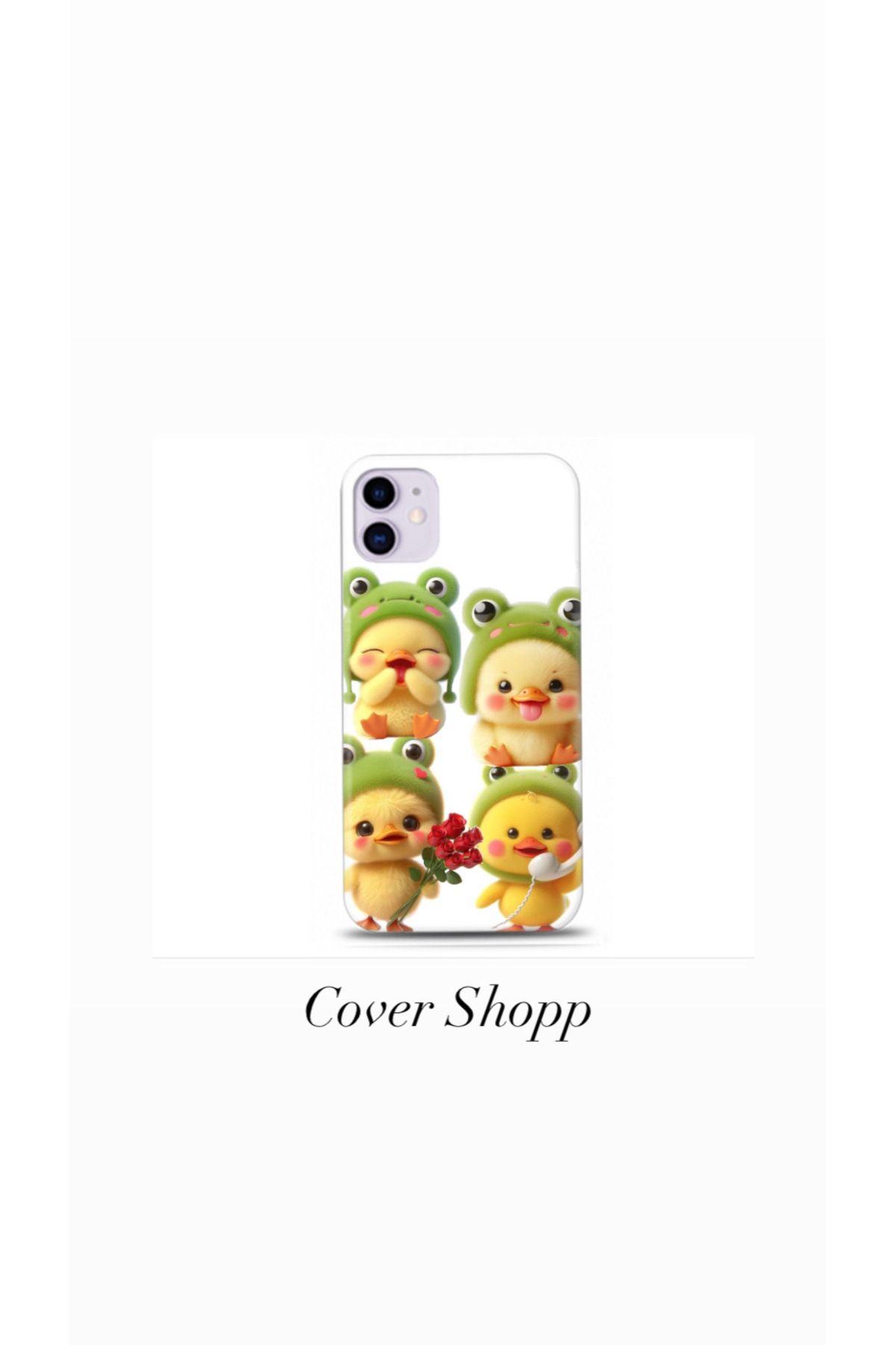 cover shopp Sevimli Civciv Tasarımlı Kılıf İphone 12