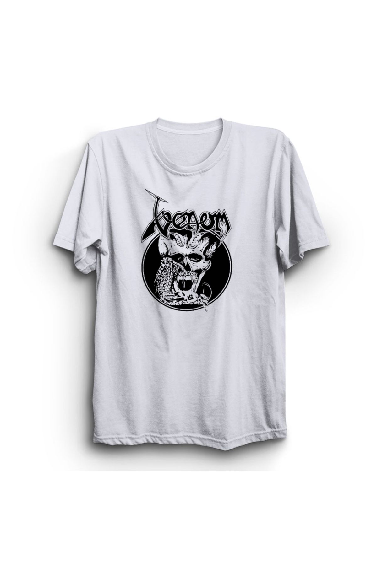 The Fame Venom, Vectorized, Rock Metal Müzik Grubu Baskılı, Unisex, %100 Pamuk Tişört