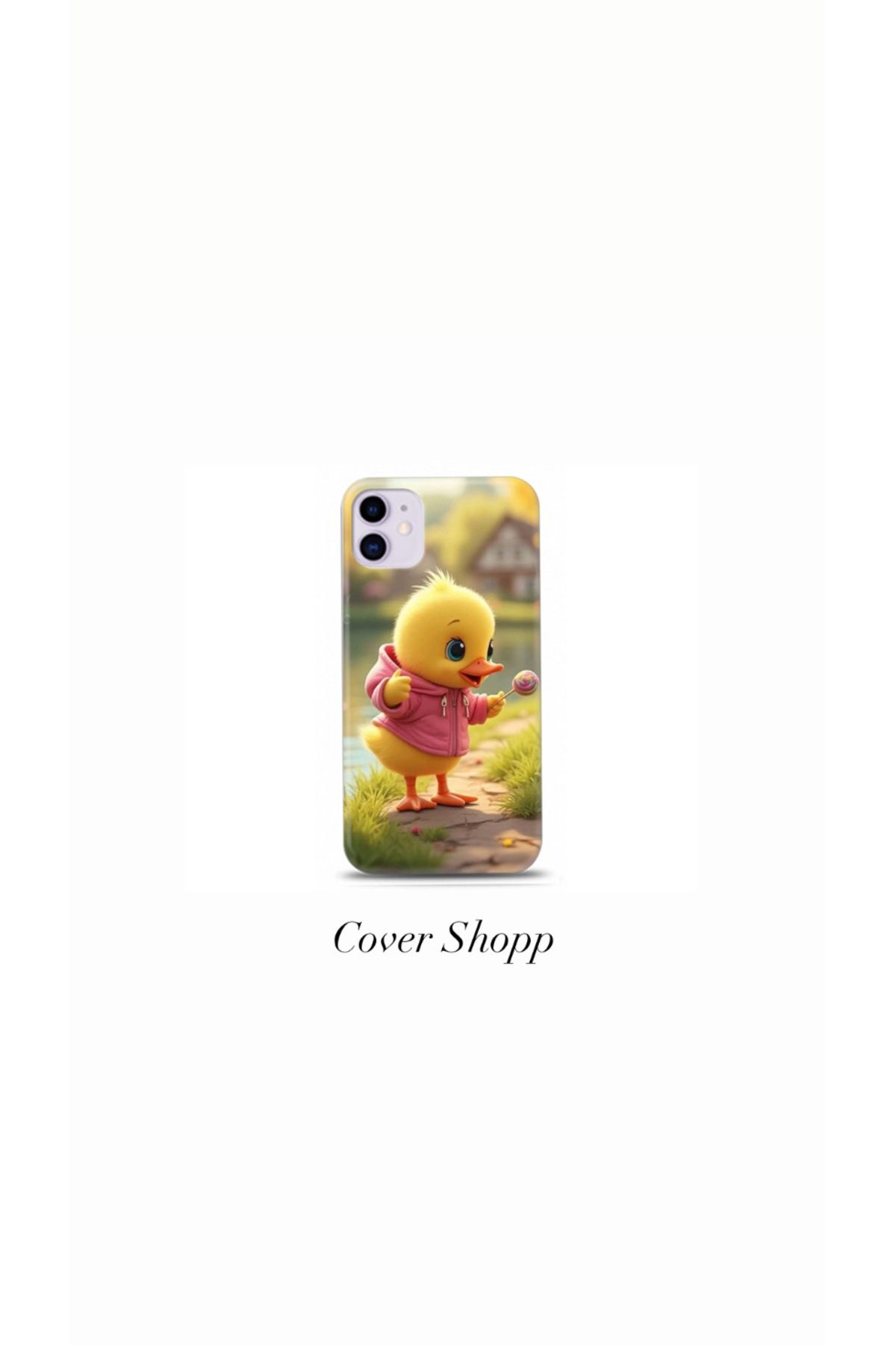 cover shopp Sevimli Civciv Tasarımlı Kılıf İphone 12