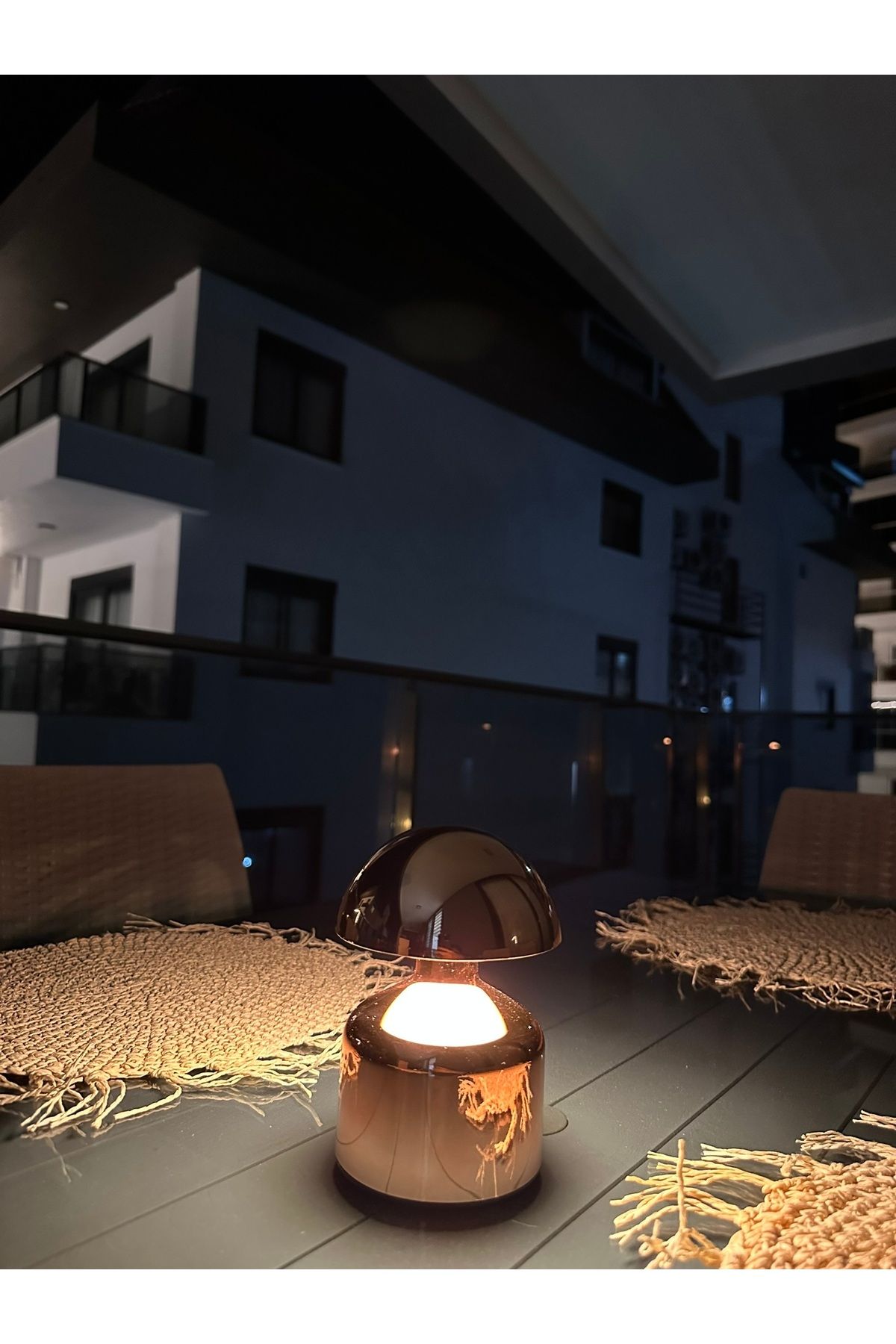 ELİTLED Dekoratifi Mini Şarjlı Çok Işıklı LED Masa Lambası, Rose Gold
