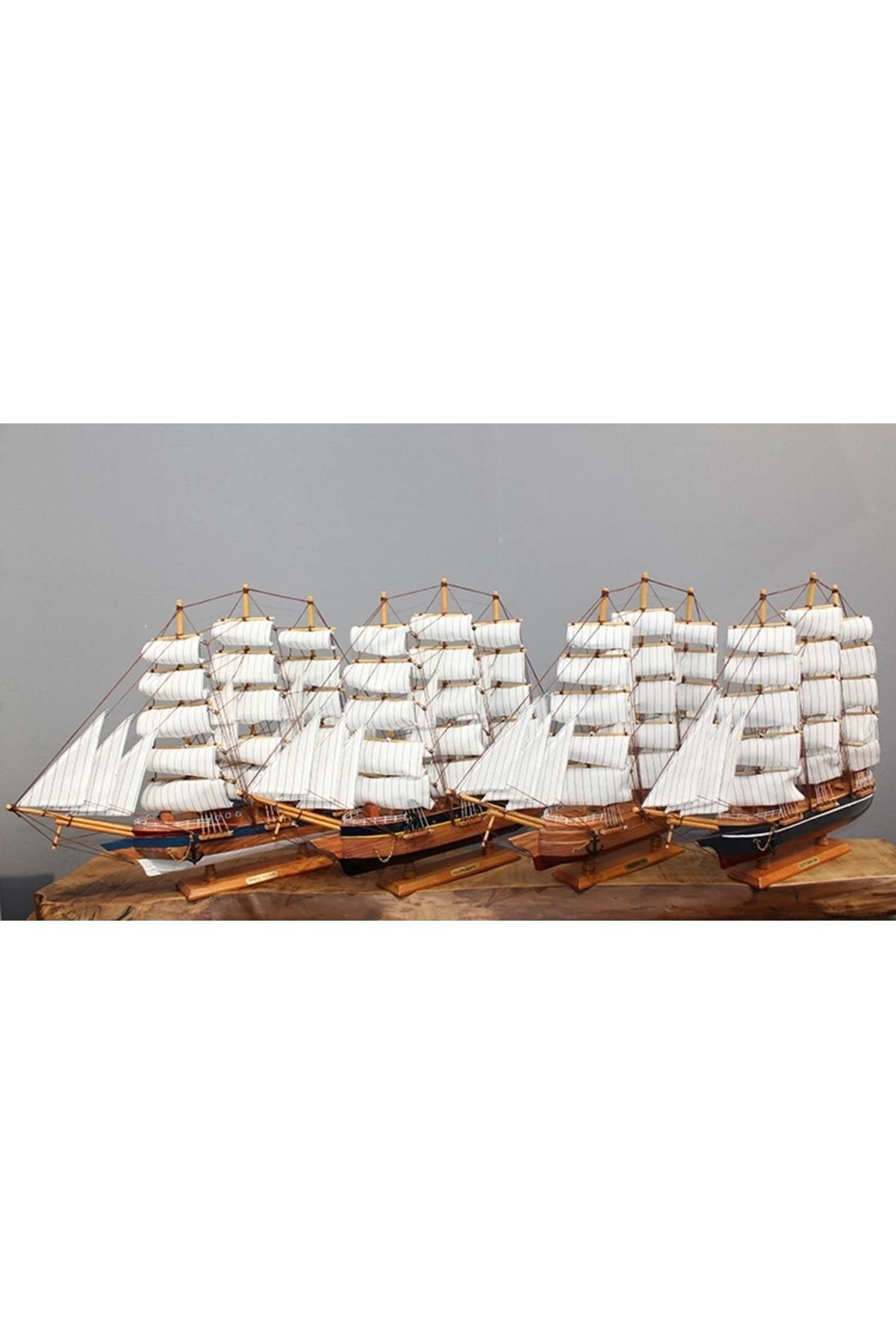PRATİKOBA Ahşap Gemi Model 8