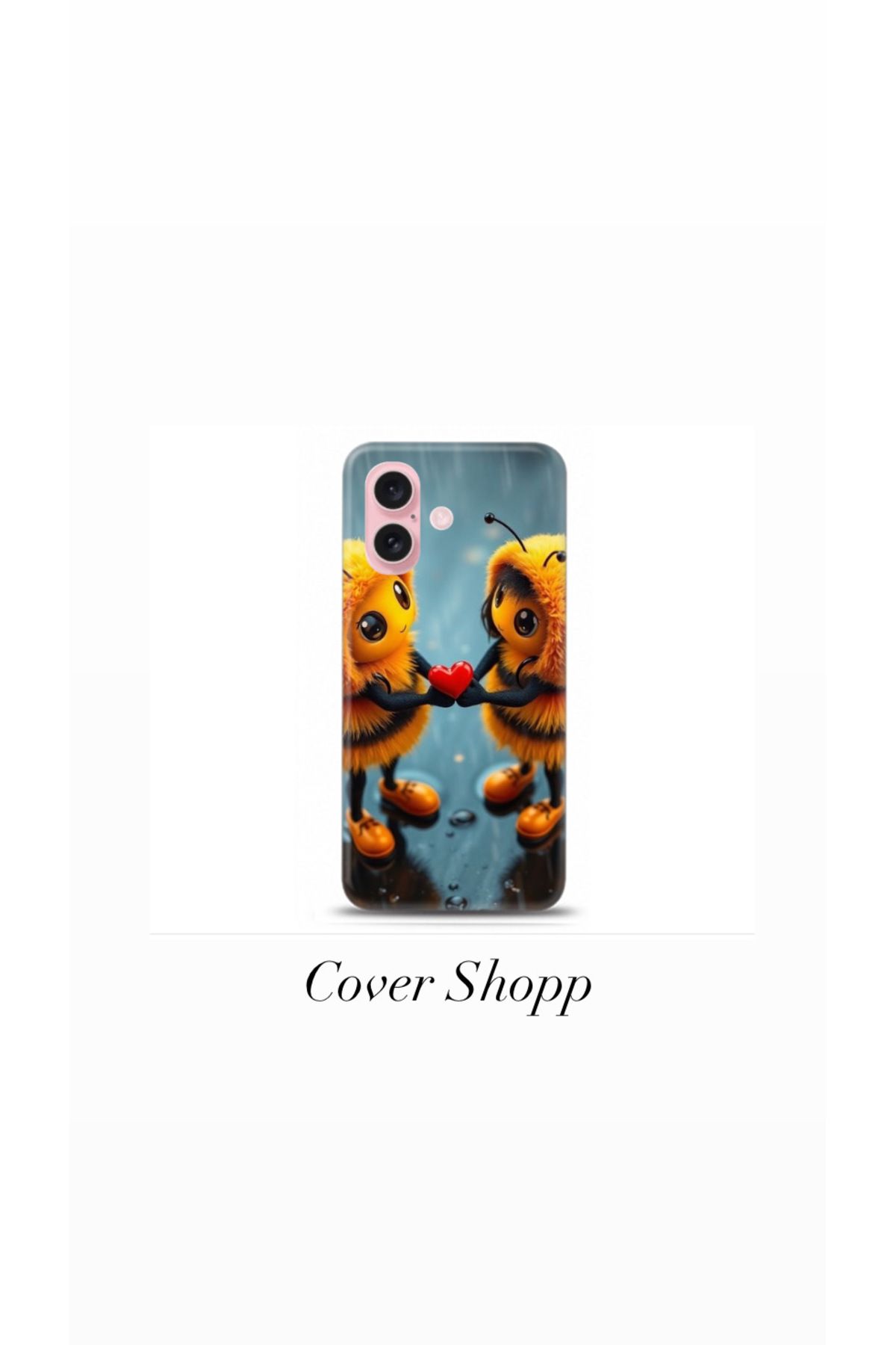 cover shopp Sevimli Arı Tasarımlı Kılıf İphone 16