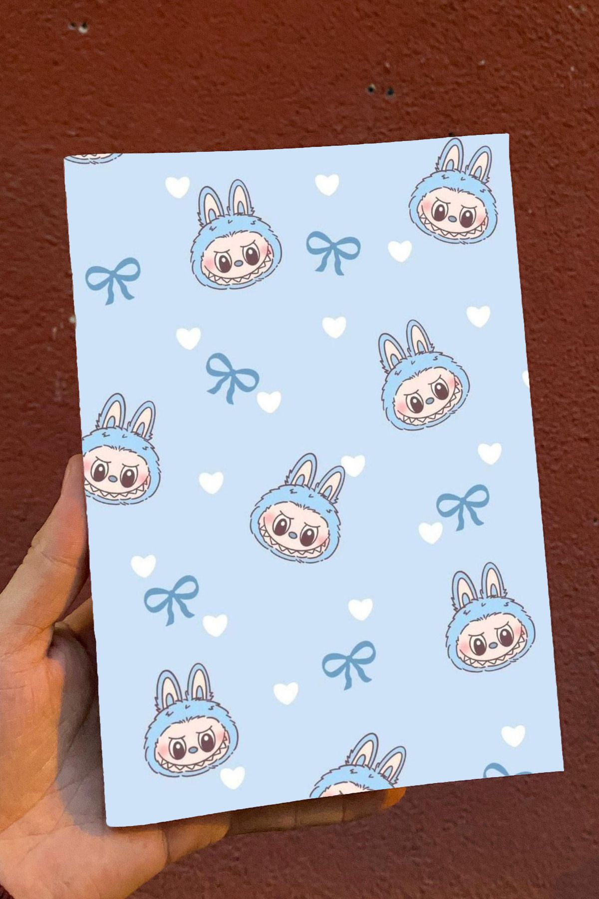 Ludios "A5 Defter Lalabu Mavi Kolaj Çizgisiz, 50Sayfa | Sketch, Günlük, Notlar"