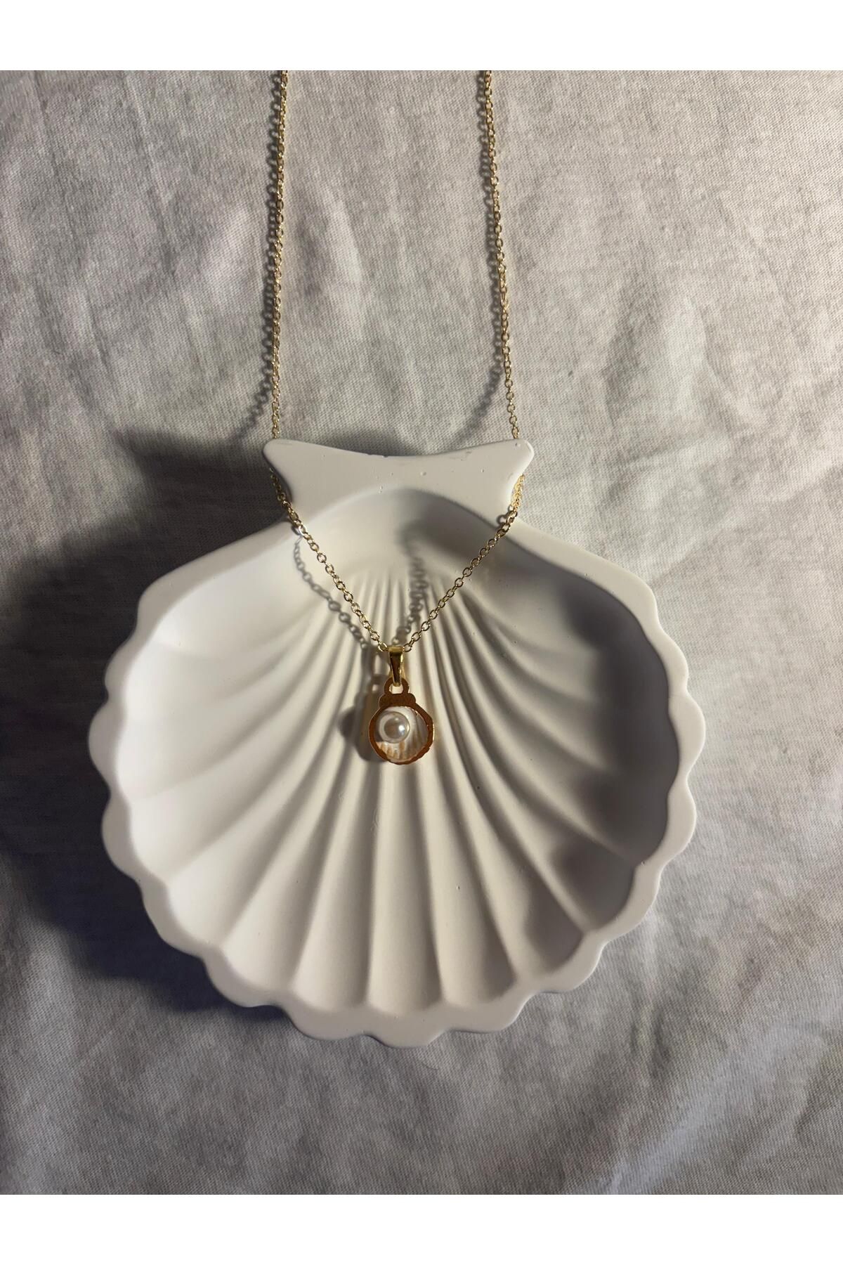 imperial accessories Gold Kararmaz İstiridye Kolye