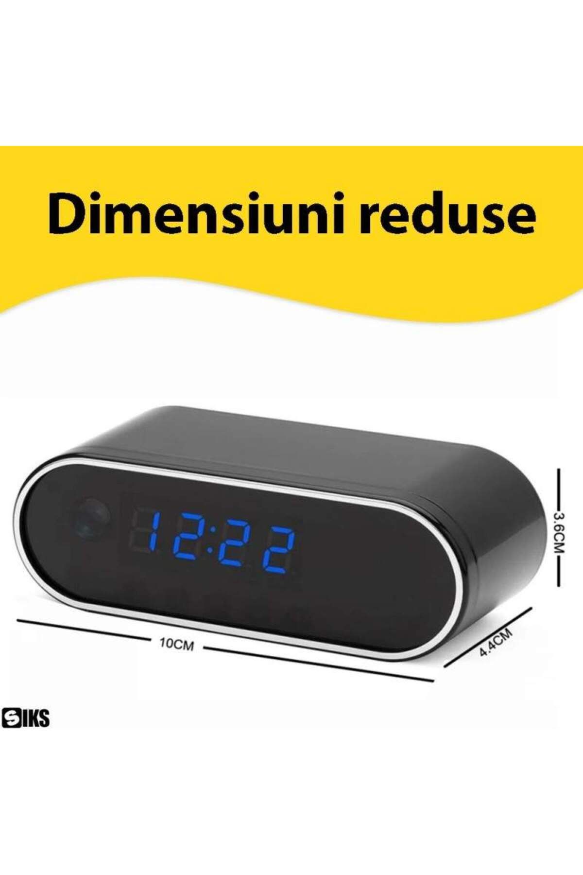 SIKS-WI-FI Spy Camera Hidden in SIKS Alarm Clock, 150° Viewing Angle, Phone App Connection, Card Slot 5