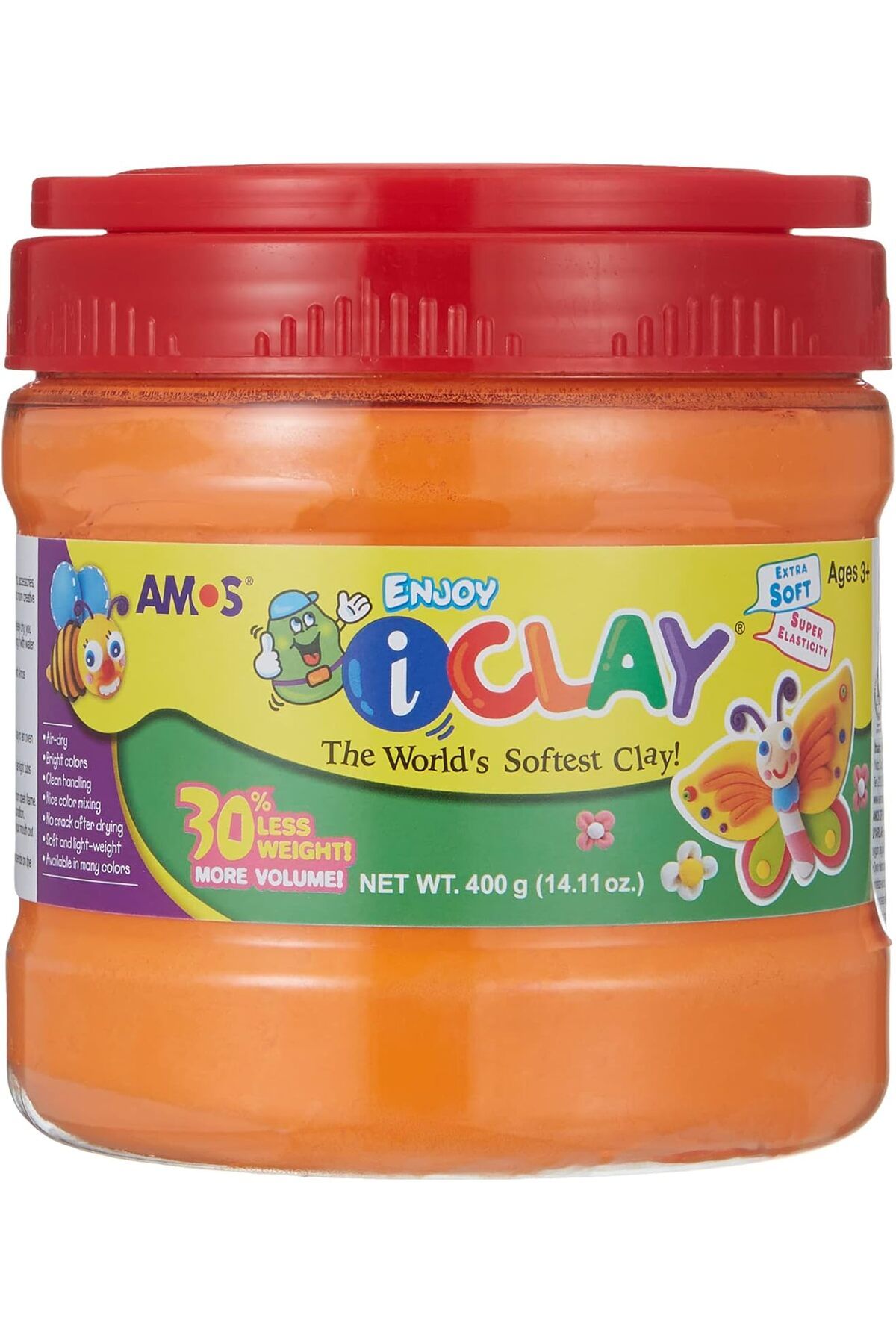 Kemerburgaz Ofis Ve Okul Amos Ic400Bk-Or Proje Hamuru I-Clay 400 Gr, Turuncu