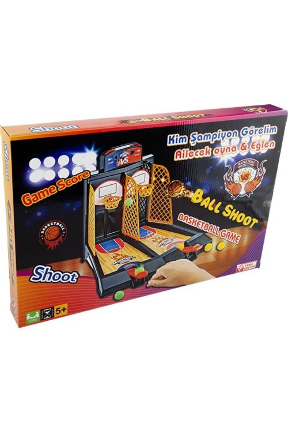 Shoplandu 2 Kişilik Parmak Basketbol/ball Shoot Atma Oyunu