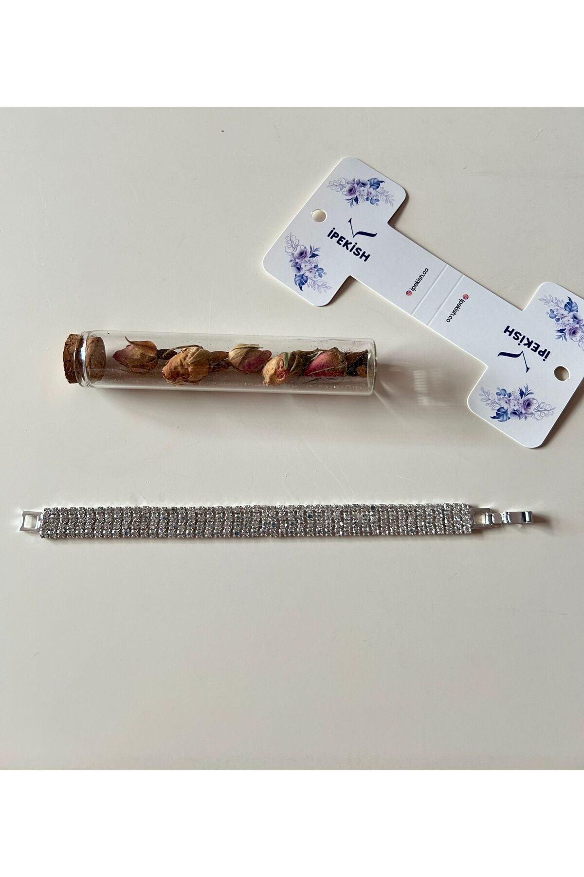 Cheecky Chic İpekish | 18 cm, Silver Renk, Zirkon Taşlı, Bileklik – Şıklığın Işıltısı