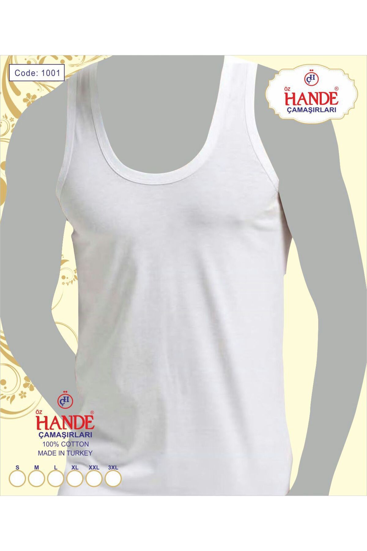 Özhande Öz Hande İç Giyim %100 Pamuk Süprem Atlet