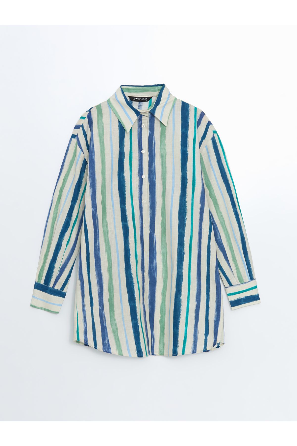 LC Waikiki Desenli Oversize Kadın Gömlek Tunik