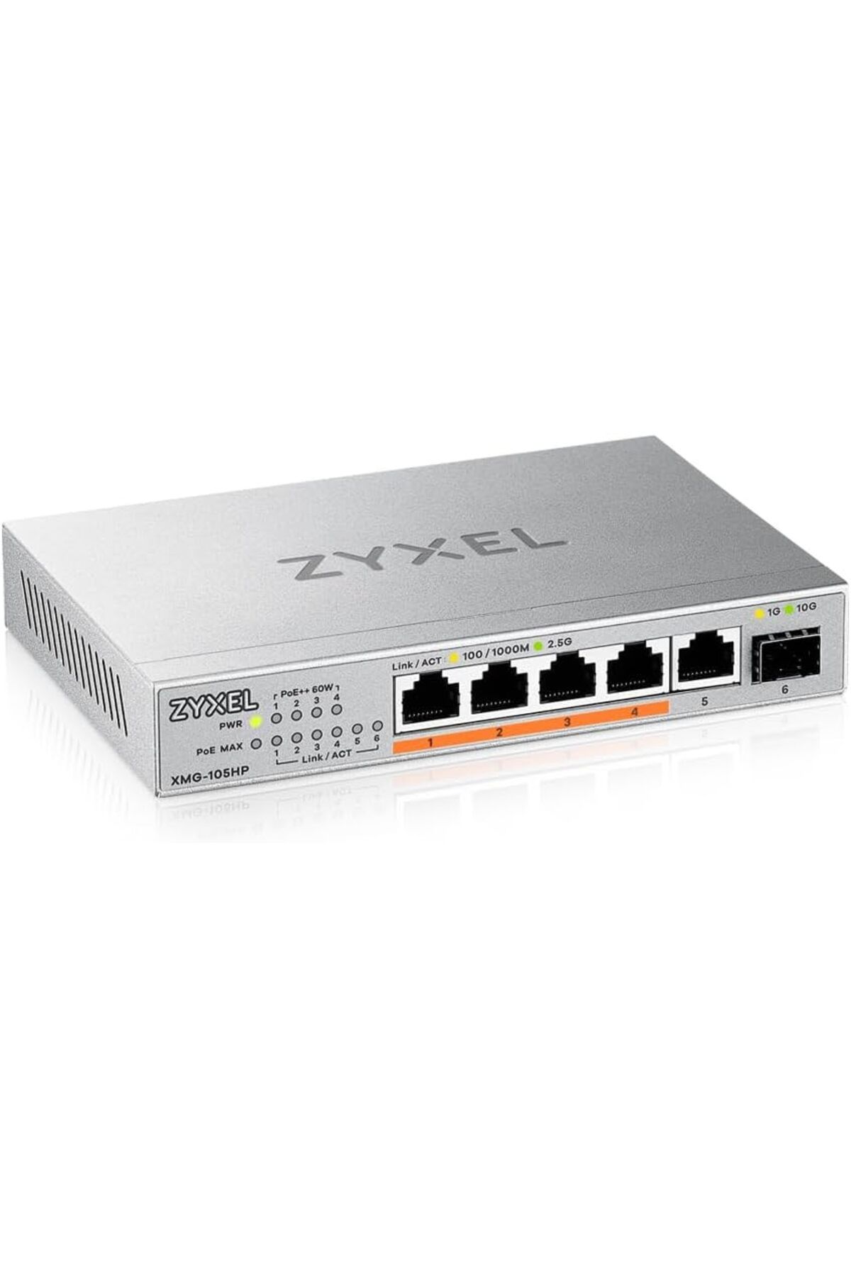 STOREMAX mrttnca 5-Port PoE 2.5G Multi-Gig Unmanaged Switch | 4x PoE++ (60W) ile @ 70W | 1x 10G SFP+ | Masaü