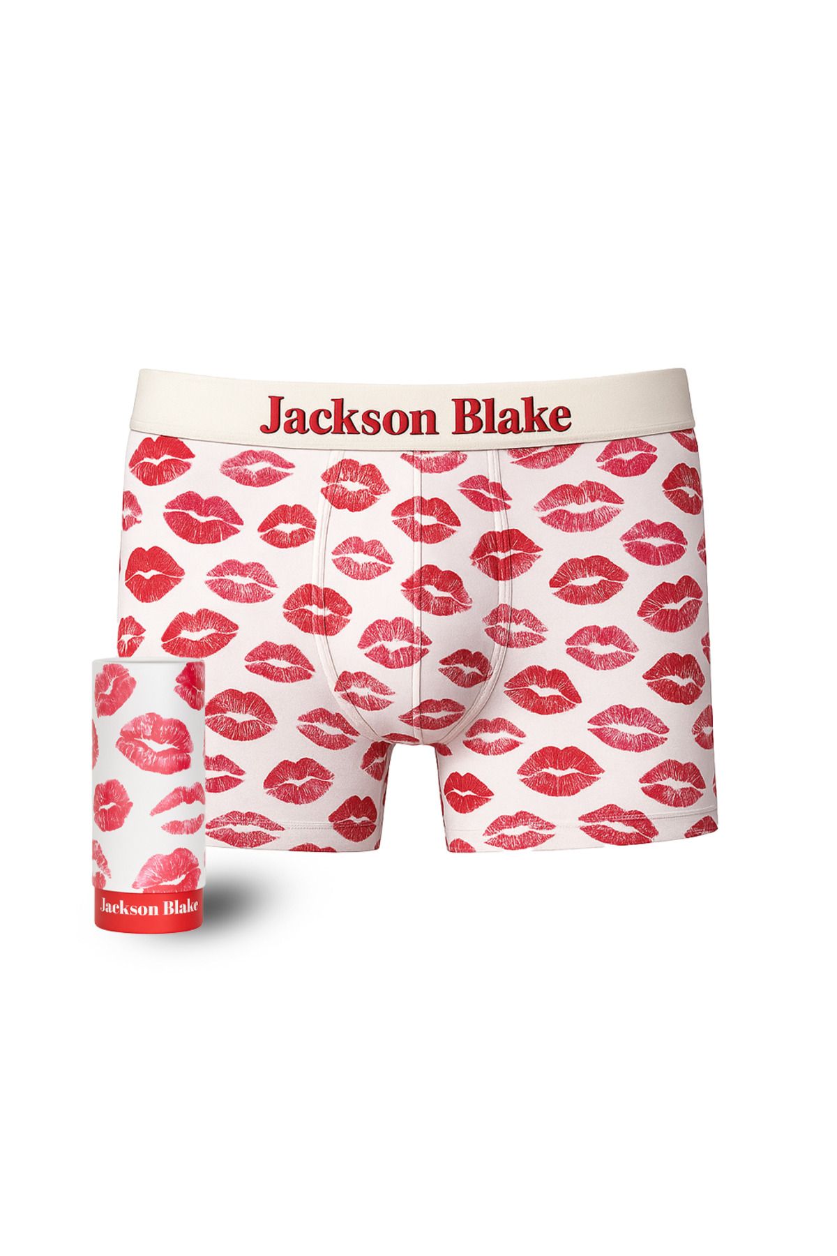 Jackson Blake Desenli Erkek Boxer - Öpücük