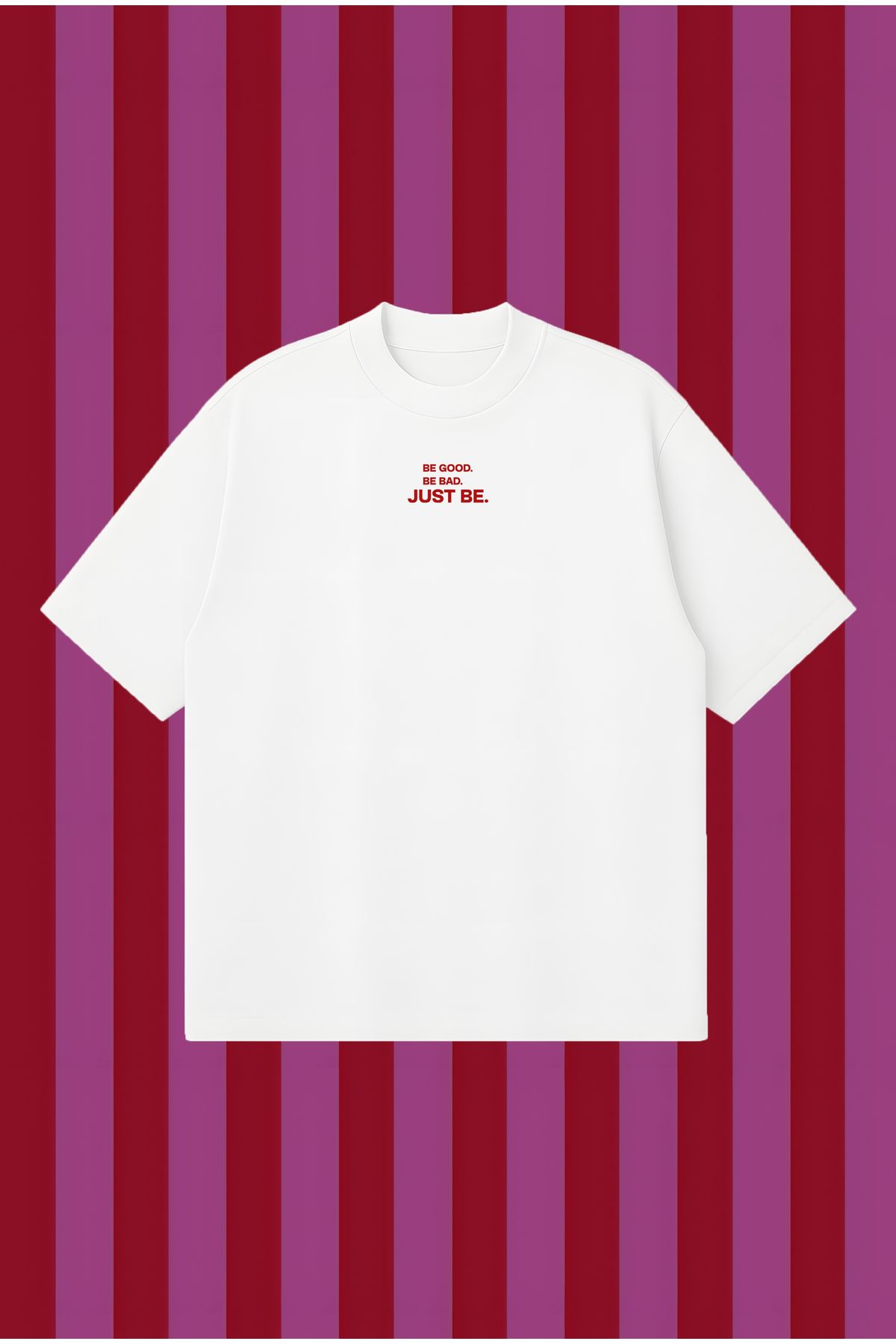 PURE POWER JustBe Boxy Fit Oversize Unisex Tshirt – Baskılı Tişört | Streetwear