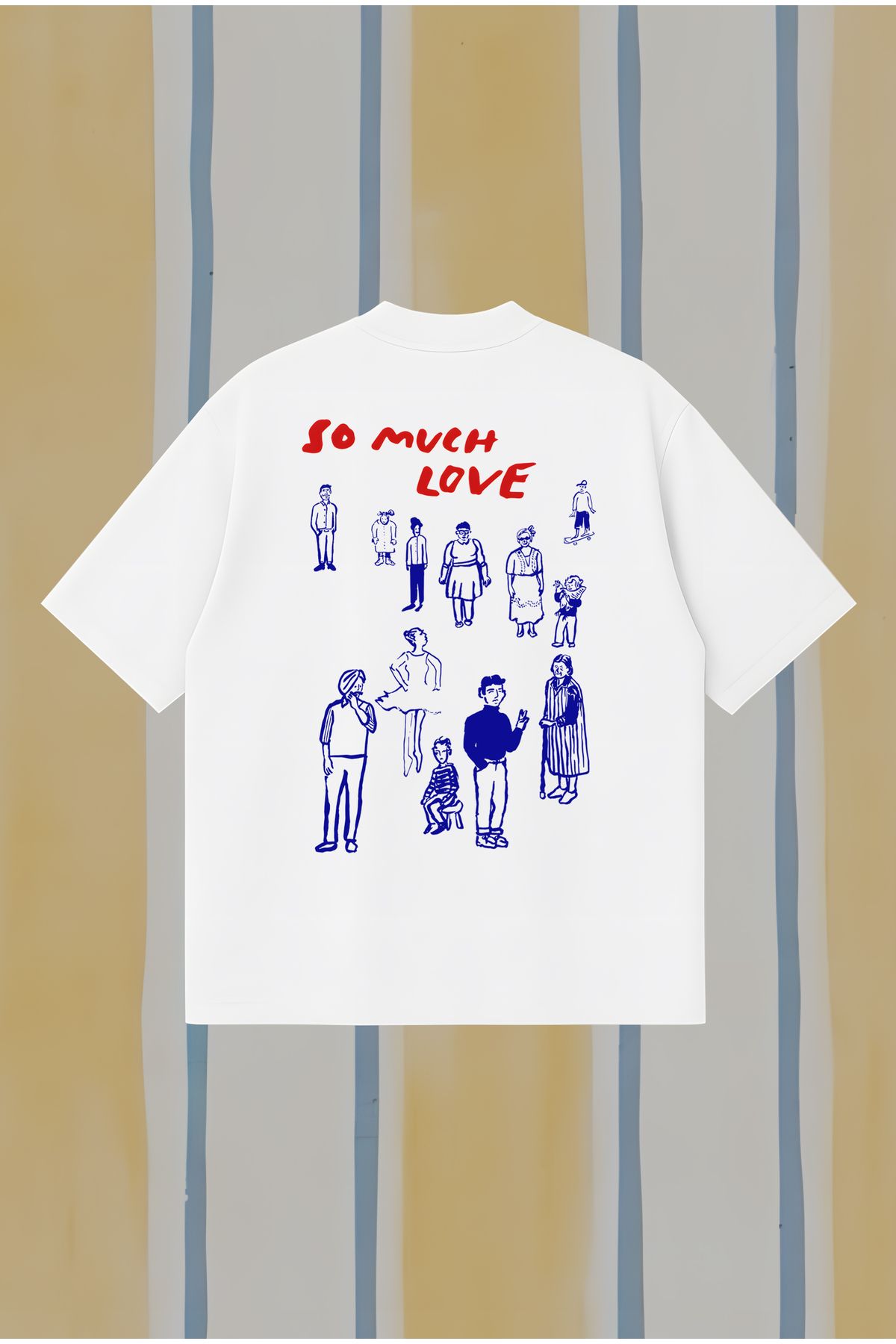 PURE POWER So Much Love Boxy Fit Oversize Unisex Tshirt – Baskılı Tişört | Streetwear