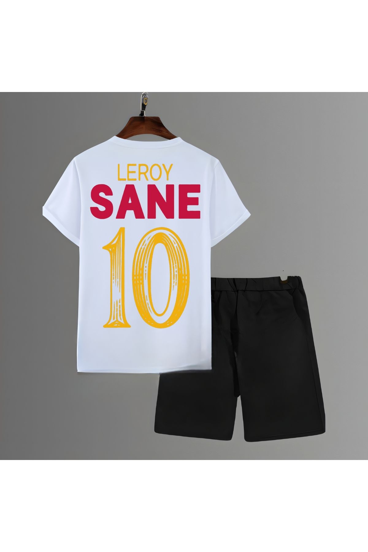 Biy Store Gala Sane forma futbol sırt baskılı unisex kısa kollu erkek tişört kadın t-shirt şort takımı