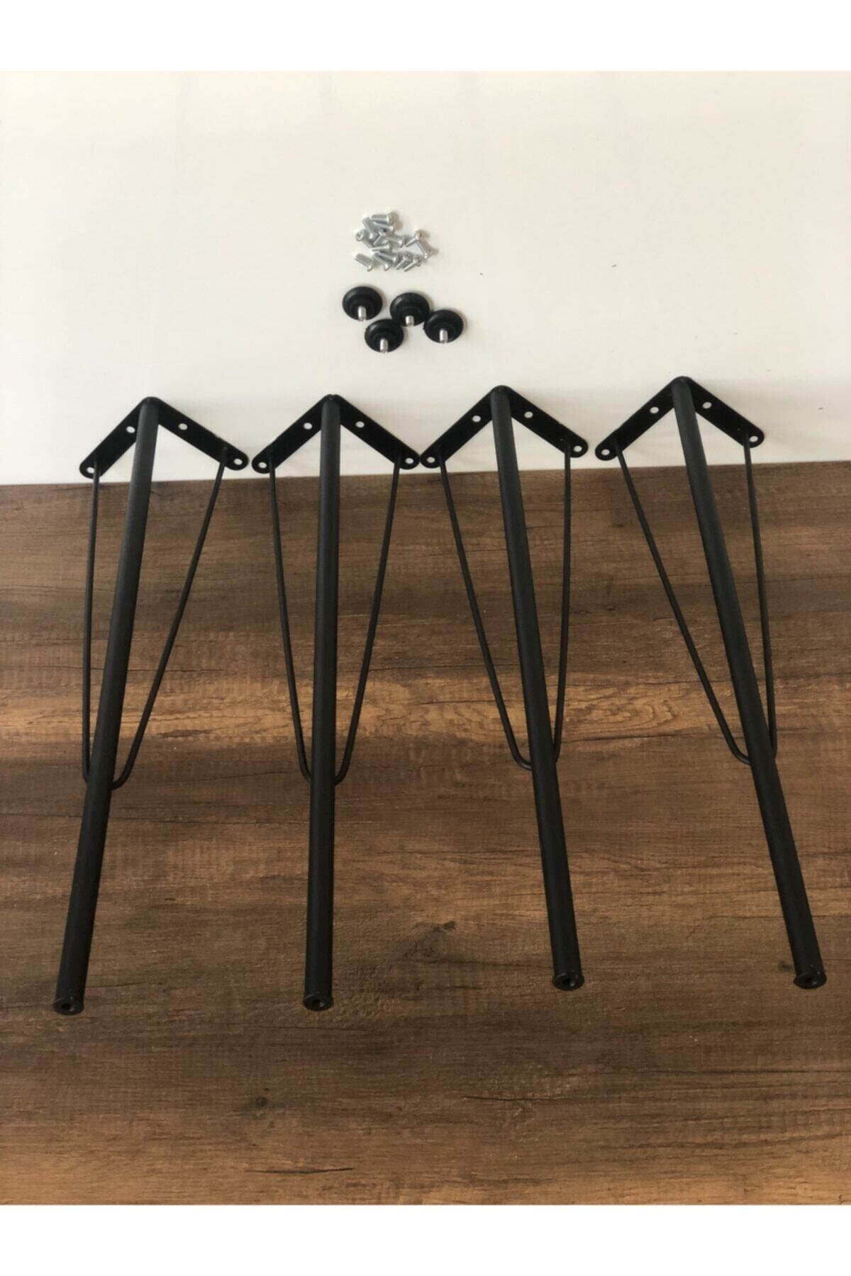 Saatistan Turkuaz metal masa ayağı, 75 cm, şık ve dayanıklı tasarım
