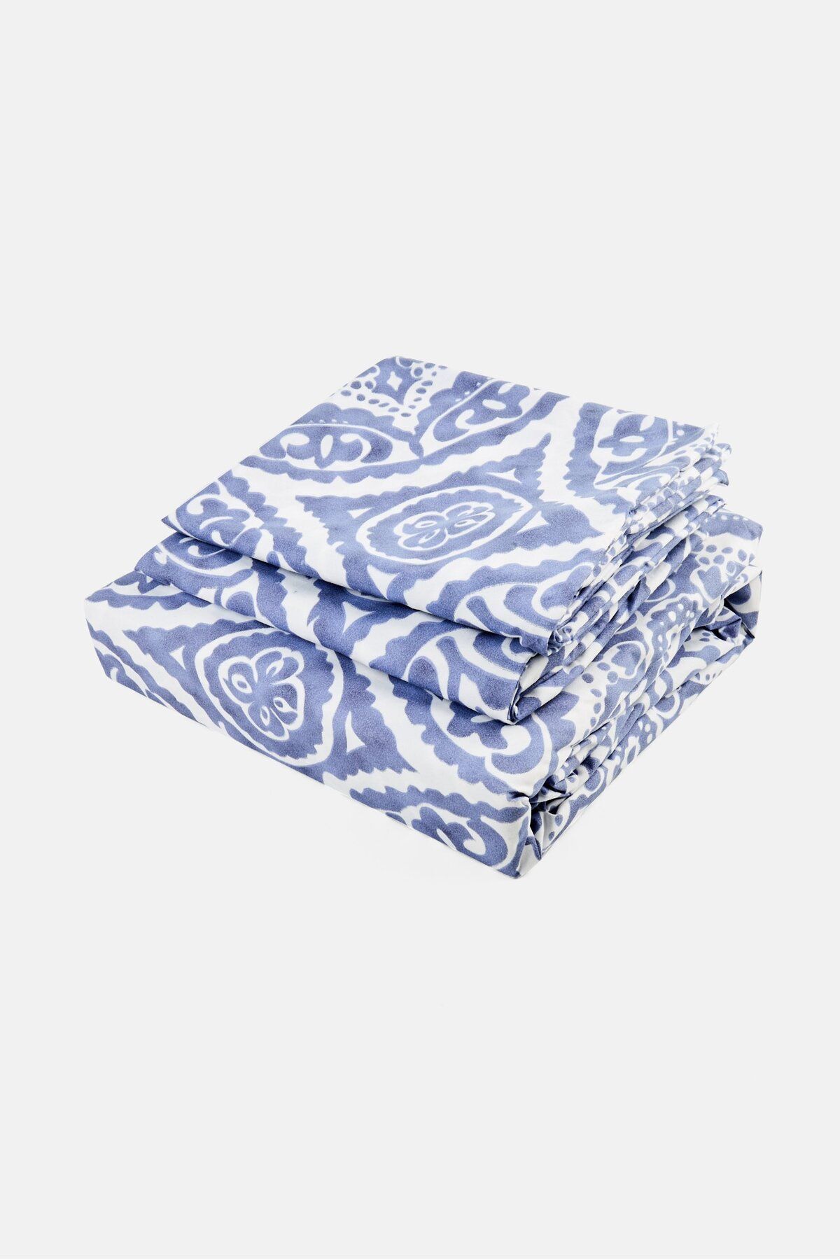 BEBEHOME-Set Of 3 Graphic Printed Soft And Rich Fitted Sheets, Multicolor 1