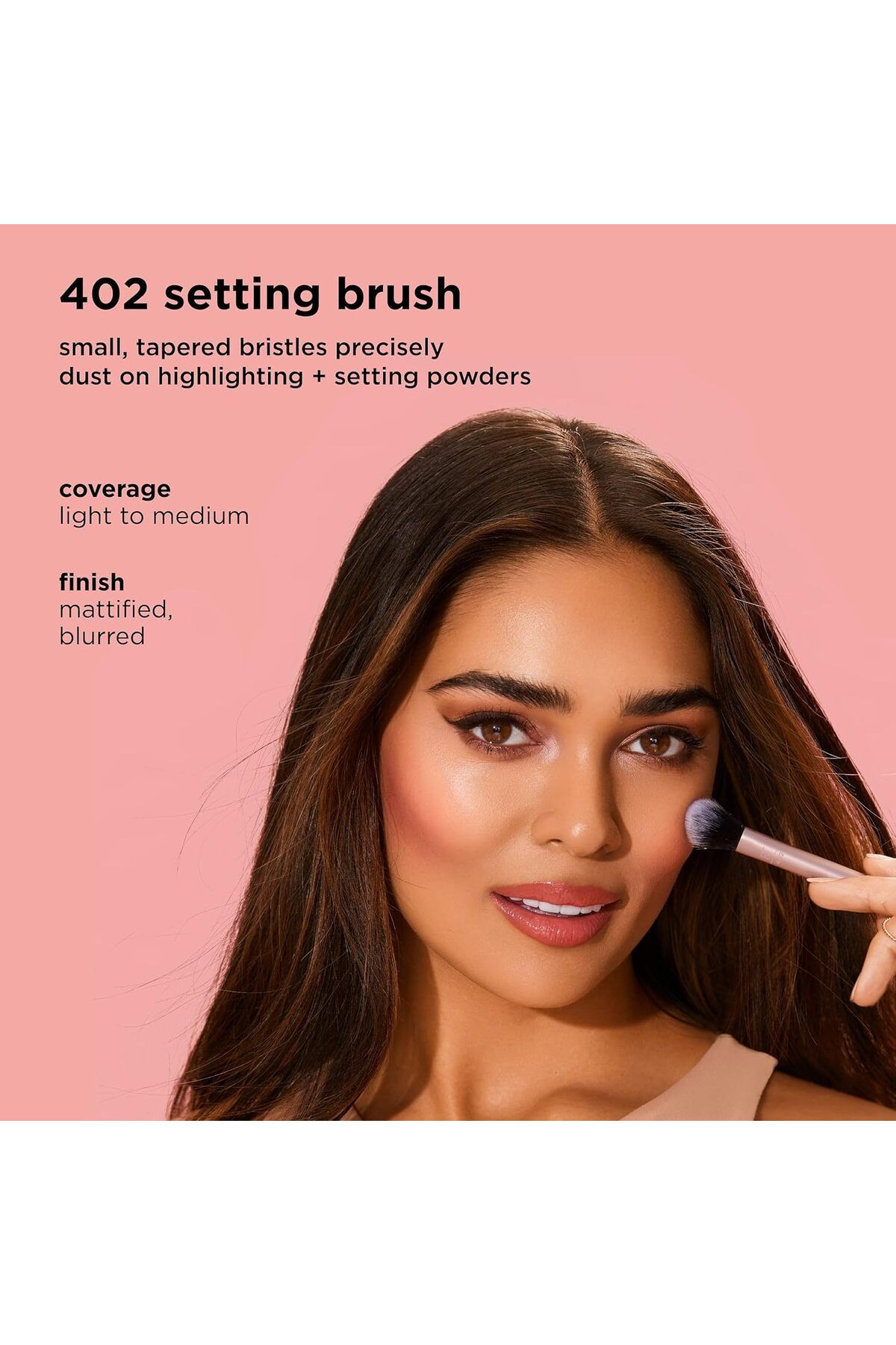 Real Techniques-Real Techniques Makeup Setting Brush, For Setting Powder, Loose Powder, & Pressed Powder, Face Makeu 3