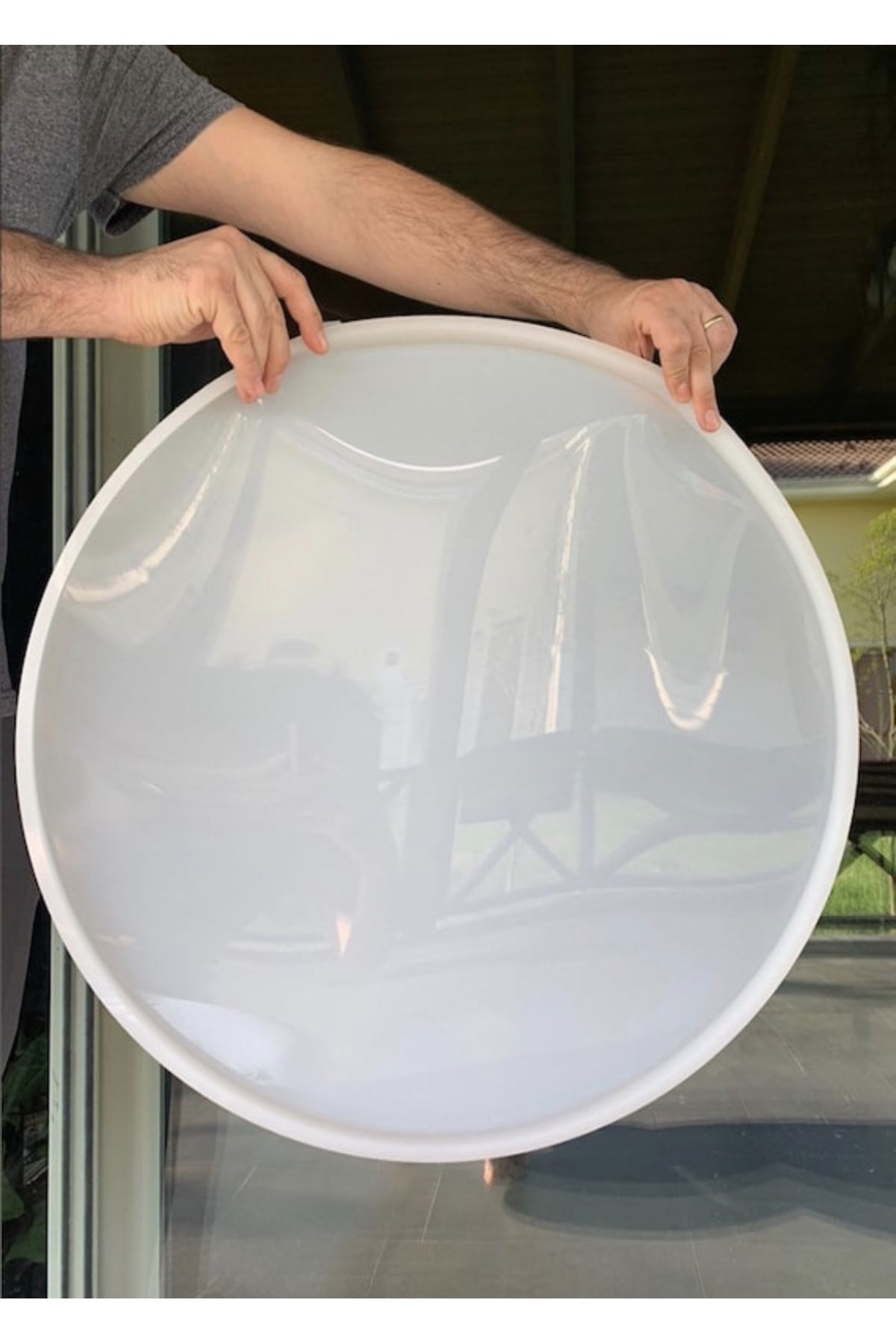 DEKORANLA Şeffaf saat kalıbı, epoksi reçine ile 60cm ölçüde özgün tasarım oluşturun