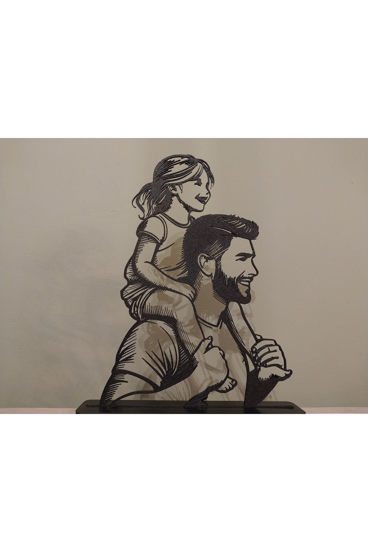 DEKORANLA İki figürlü modern line art dekoratif ürün, özel hediye ve ofis süsü