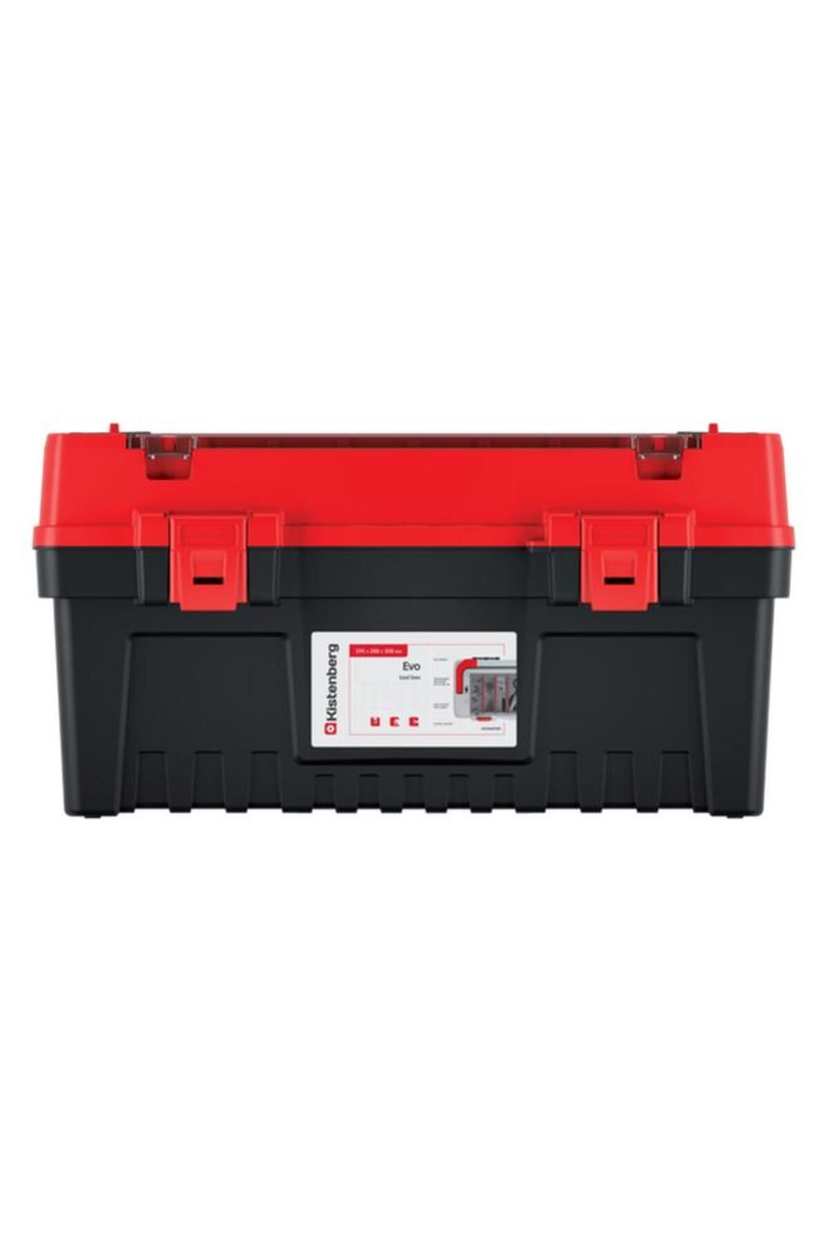 Generic-Kistenberg EVO 60 Durable Tool Box with Removable Separators Black and Red 3