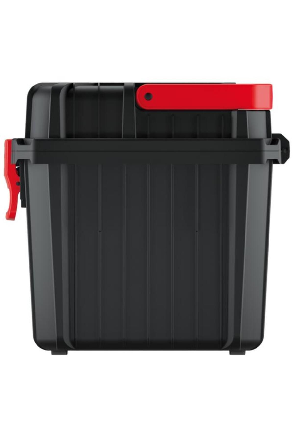 Generic-Kistenberg 45 Multi Compartment Heavy Tool Box with Foldable Handle Black and Red 6