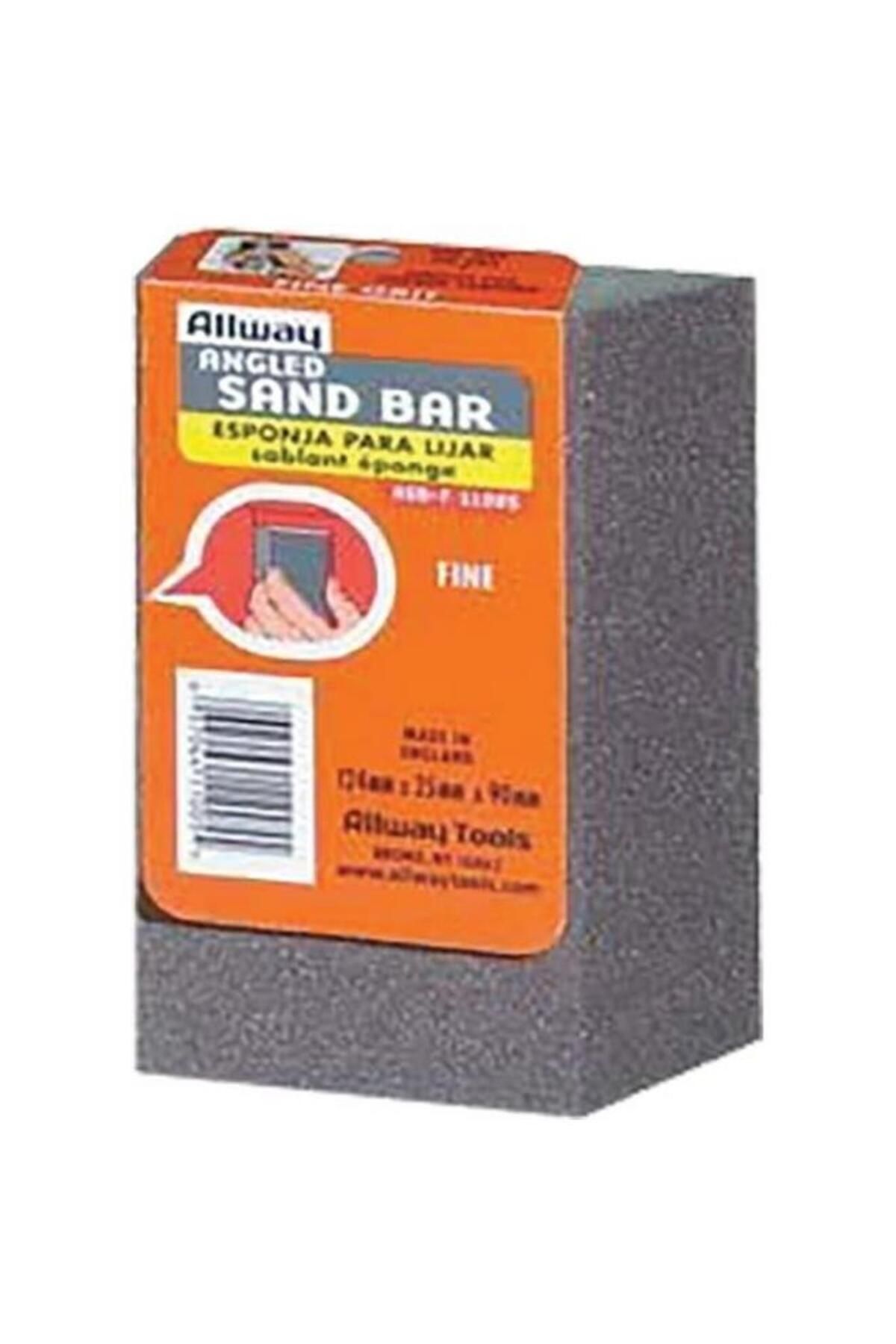 Generic-Allway Tool Fine Angled Edge Wet Or Dry Large Sandbar Charcoal Grey 5 x 3.5inch ASB-F 1