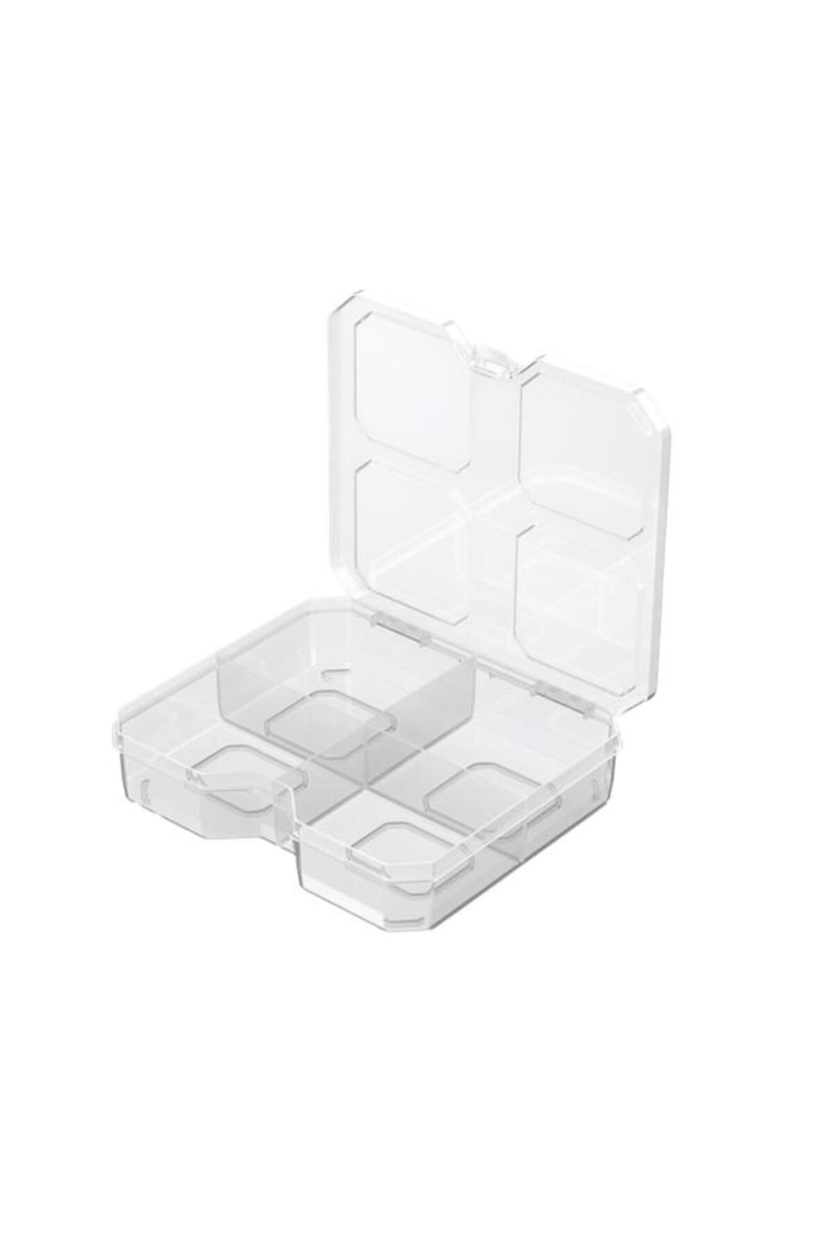 Generic-Kistenberg SQR 15 Low 4-Compartment Portable and Durable Tool Organiser Clear 2