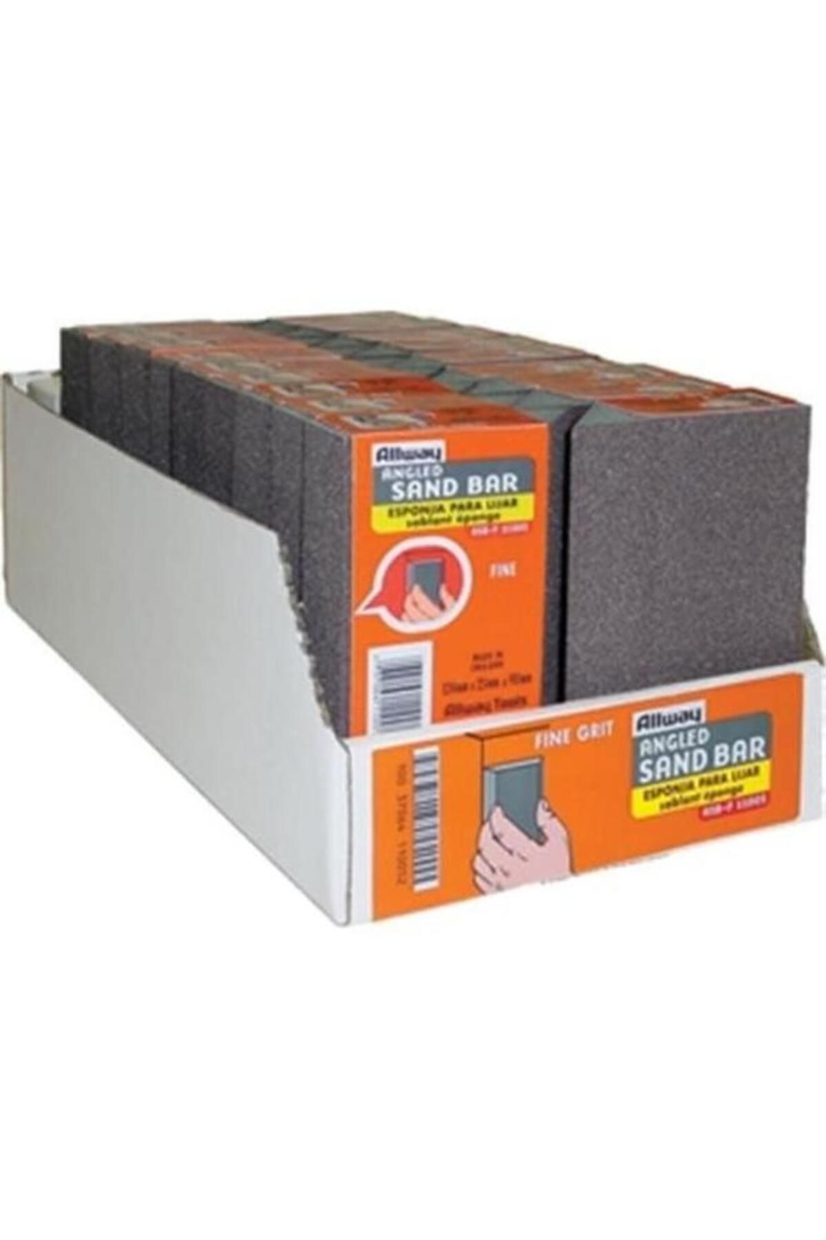 Generic-Allway Tool Fine Angled Edge Wet Or Dry Large Sandbar Charcoal Grey 5 x 3.5inch ASB-F 2