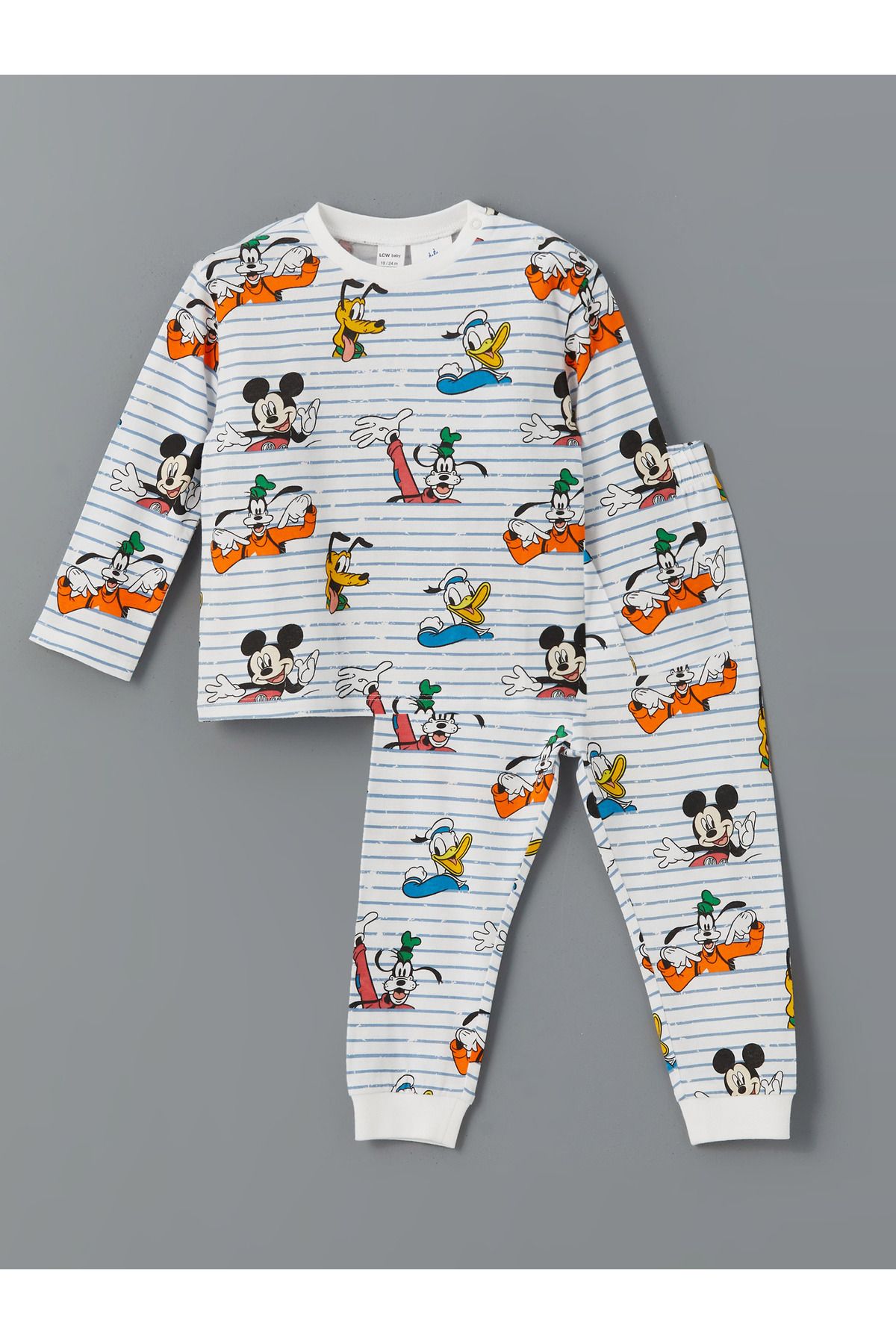 LC Waikiki Mickey Mouse Baskılı Erkek Bebek Pijama Takımı