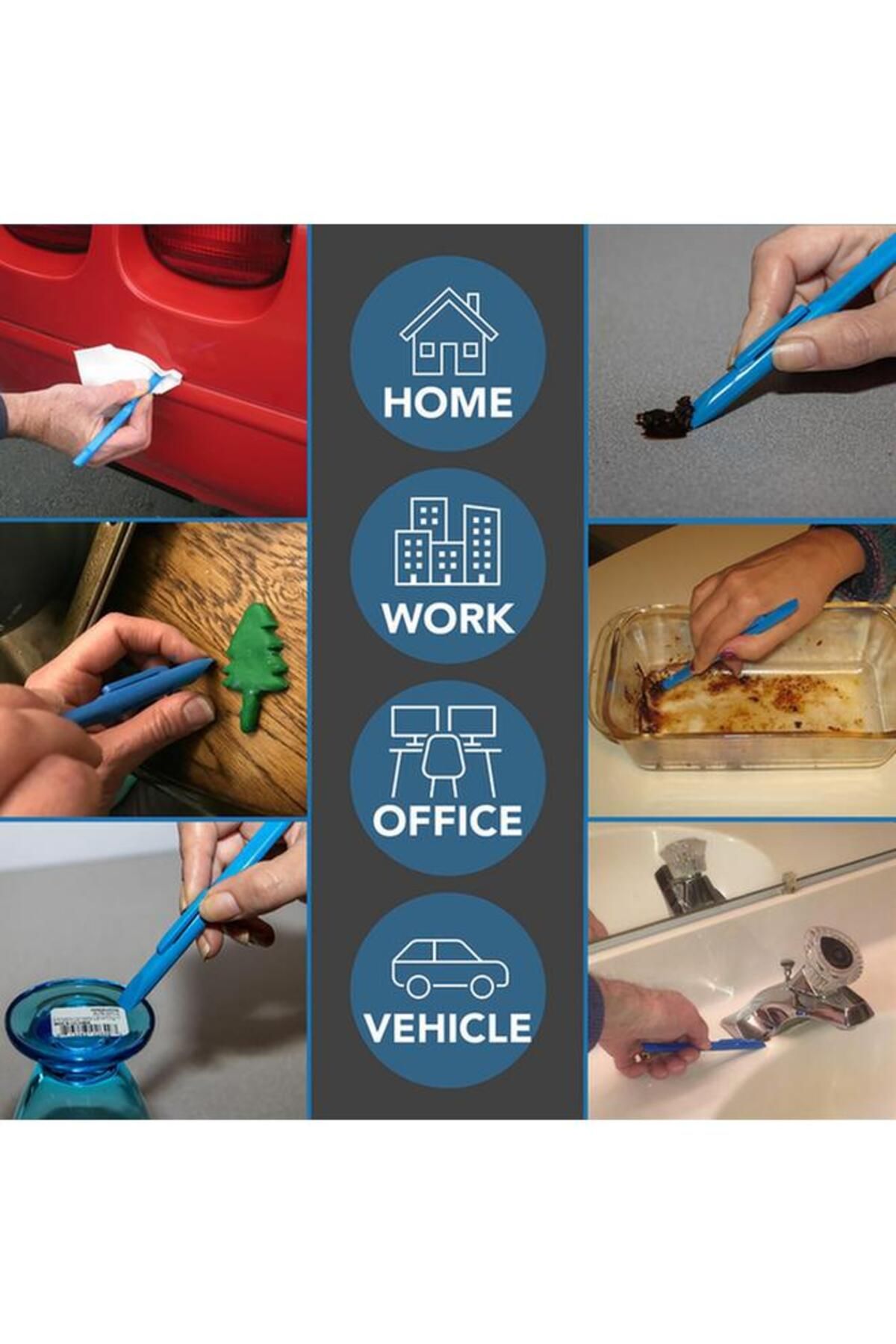Generic-Scrigit 2-Piece Scratch Free Scraper Tool Blue 3