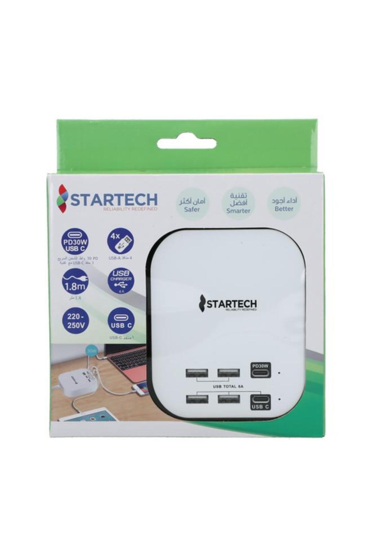 Generic-StarTech Durable High Quality Speedy and Safe Charging 30W Multiple USB Port Hub White 3