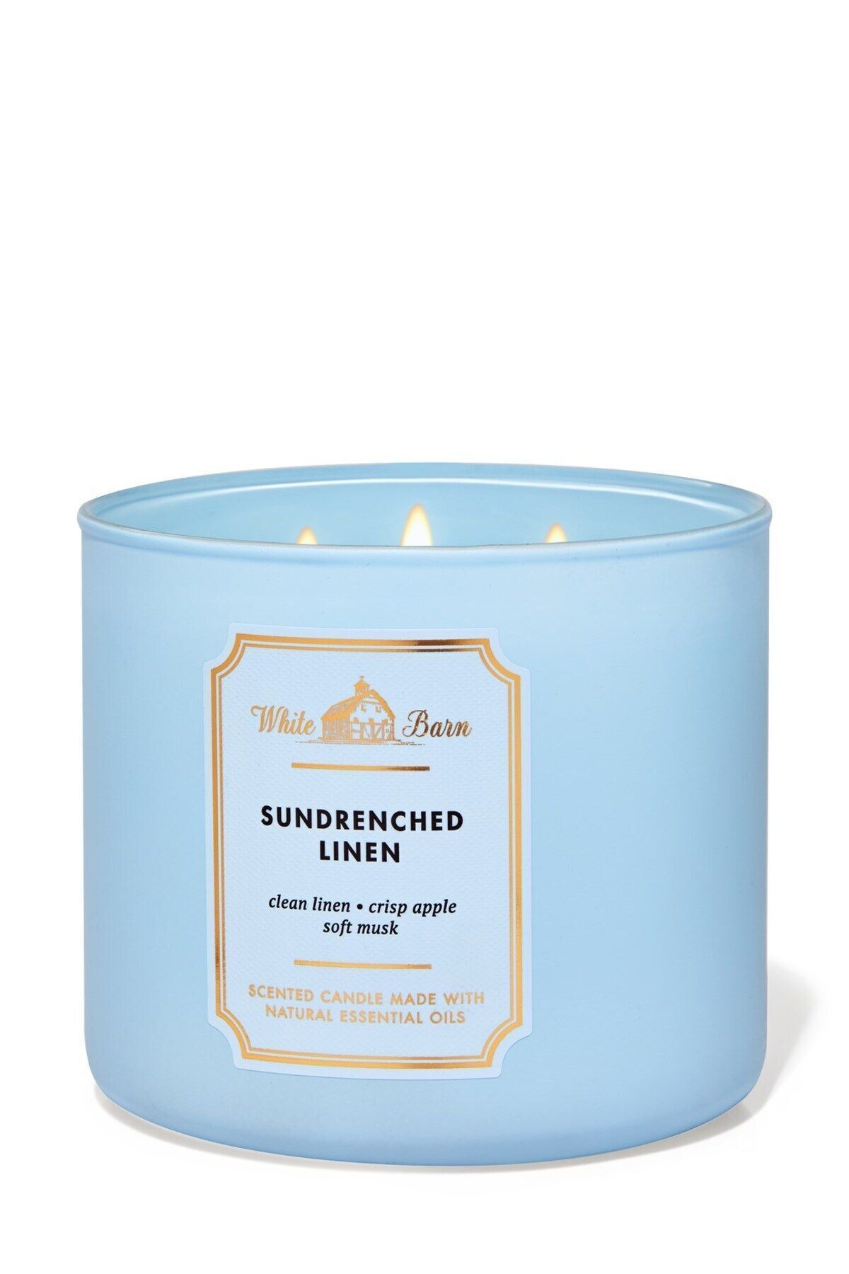 DEKORANLA Sun Drenched Linen Büyük 411g Mum ile evinize sıcaklık katın