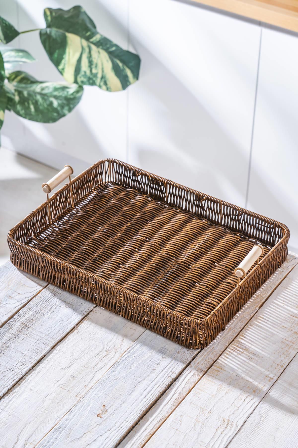 ACAR-Nomad Set of 3 Rectangular Wicker Trays 3