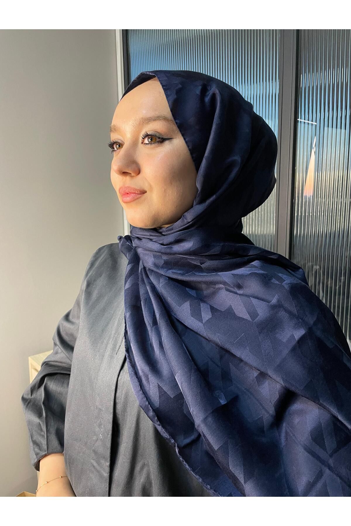Oxygen Scarfs Eğimli Baklava Desen İpeksi Jakar Şal – 741256