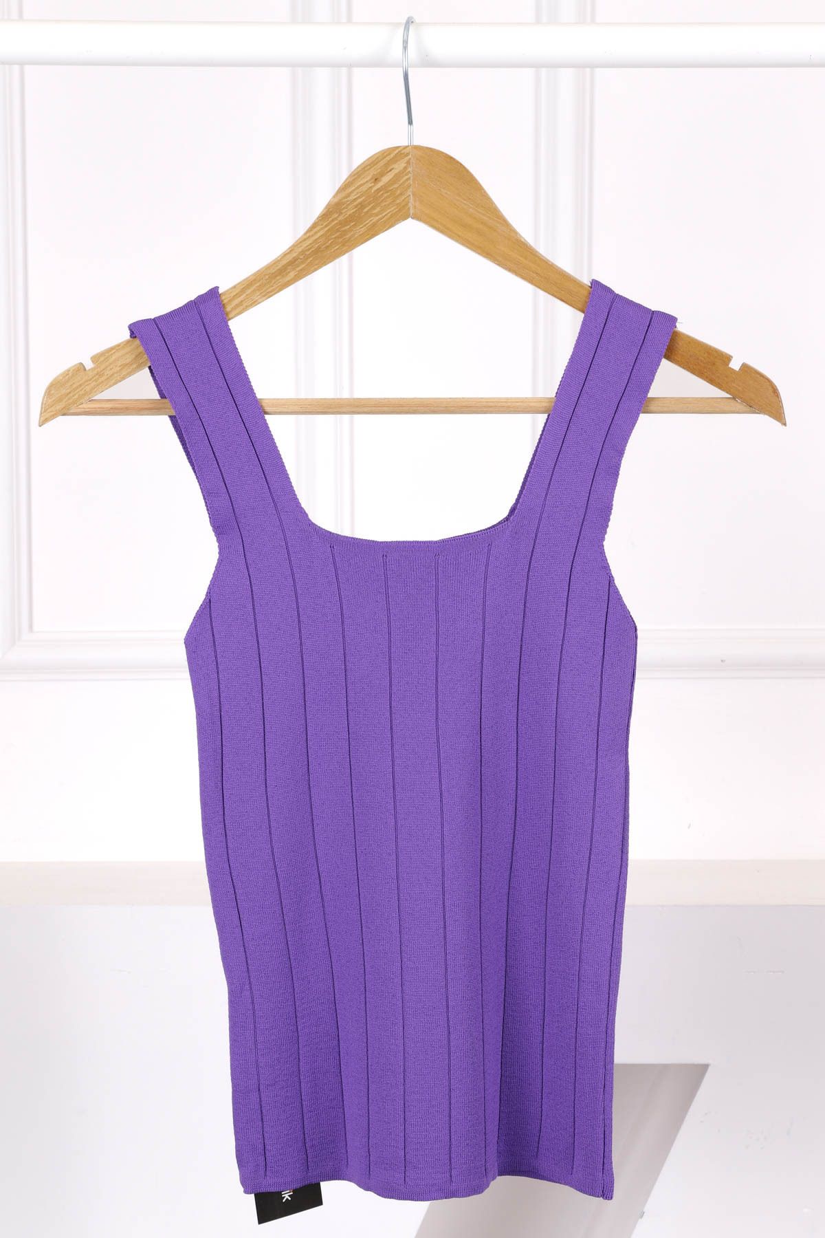 İmajButik Mor Fitilli Kare Yaka Bluz