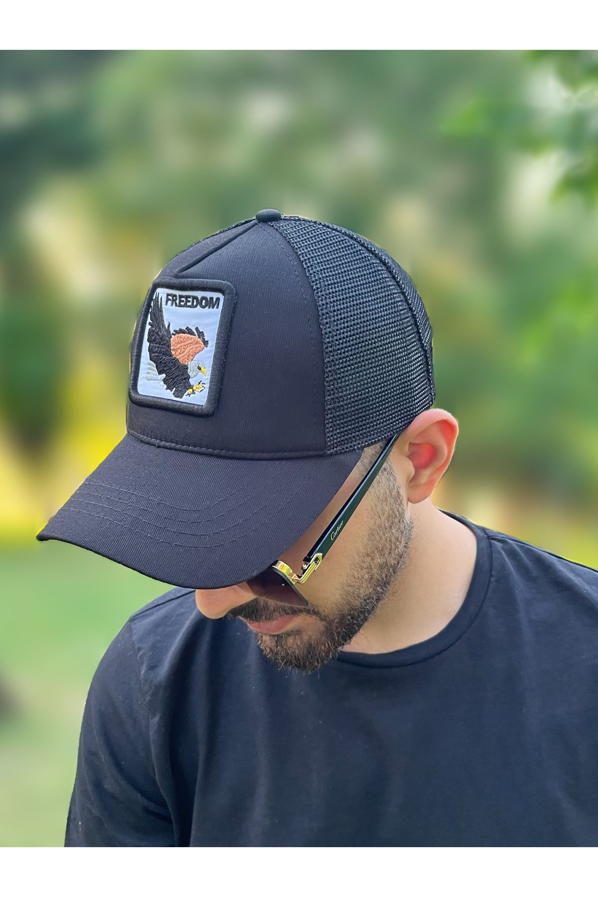 ZERAMİNE Siyah Şapka Spor Şapka Unisex Model Arkadan Ayarlanabilir