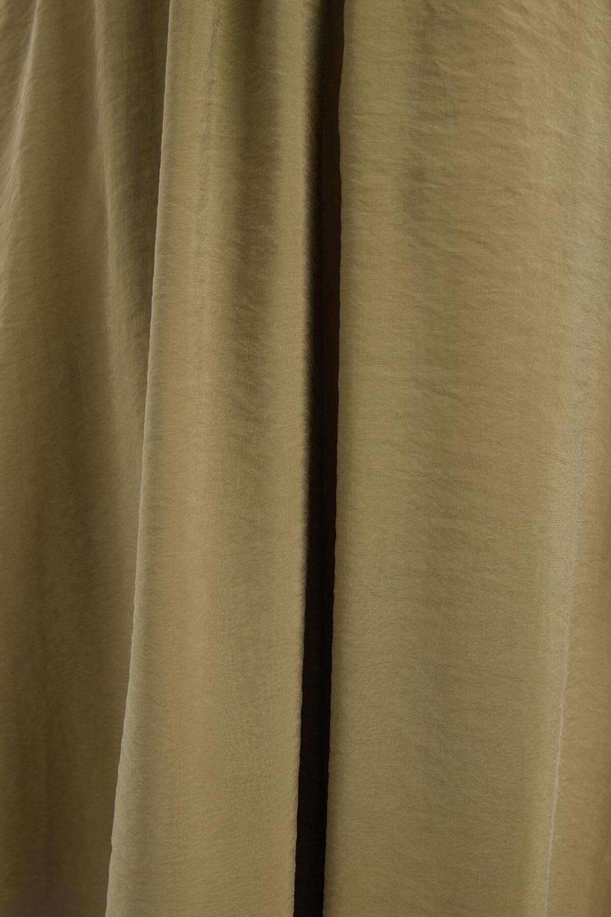 ALLDAY-Khaki-Elastic Basic Skirt 5