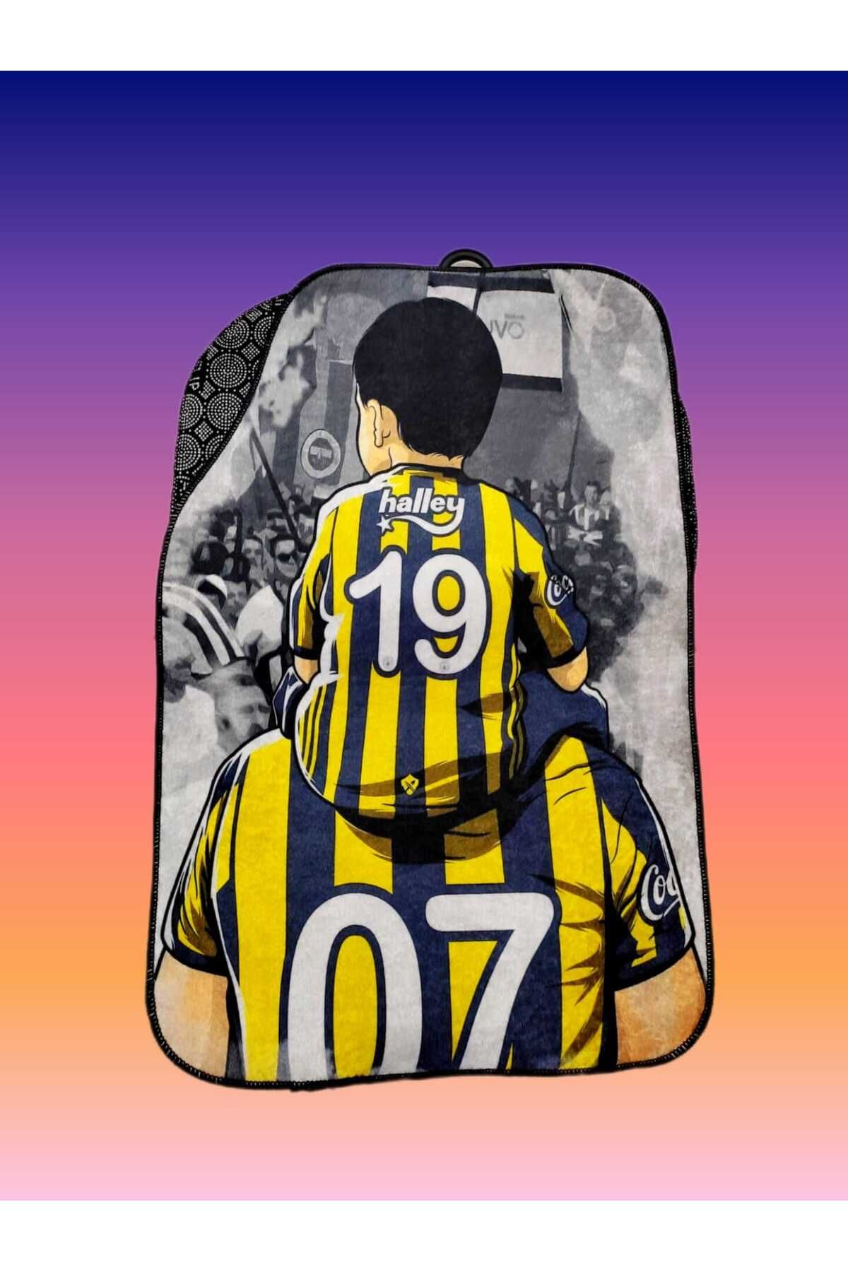 SS Oto Özel Tasarım Dijital Baskılı 4'lü Oto Halı Paspas Takımı Kaymaz Tabanlı Overloklu (48X72 & 35X48) Cm