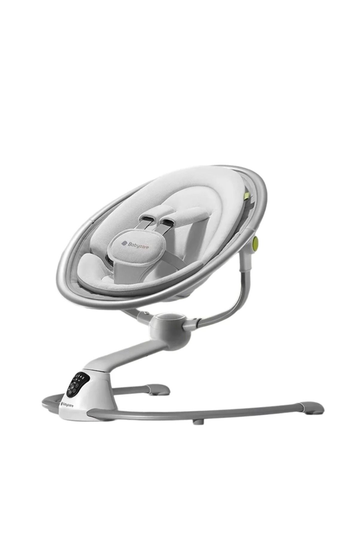 Baby Care Otomatik Bebek Salıncağı ve Zıplayıcı, 60x45x70 cm Frost Silver
