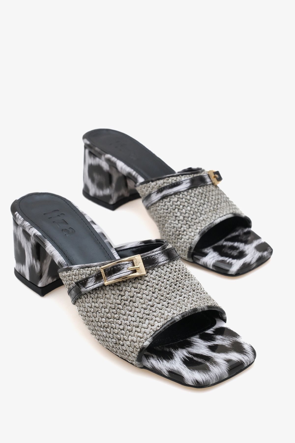 Liza Shoes JAYLA Kadın Hasır Detaylı Kemerli Terlik A026-K316